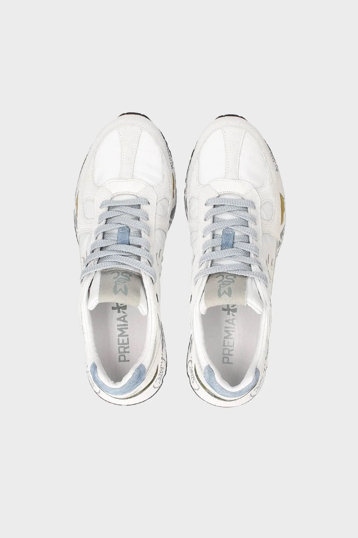 Premiata Logolu Deri Sneaker Erkek Ayakkabı MASE 6162 BEYAZ - 7