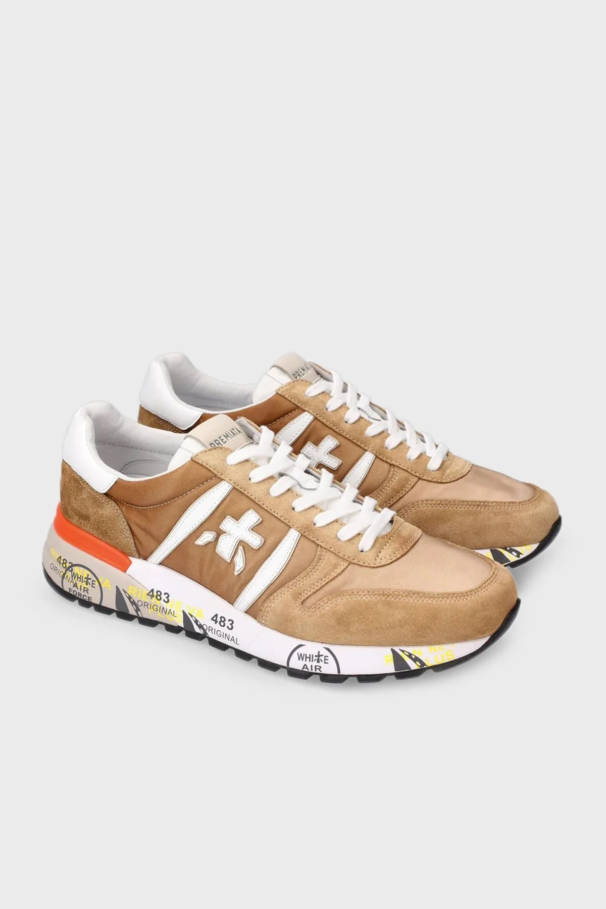 Premiata Logolu Hakiki Deri Sneaker Erkek Ayakkabı LANDER 6131 KAHVE - 4