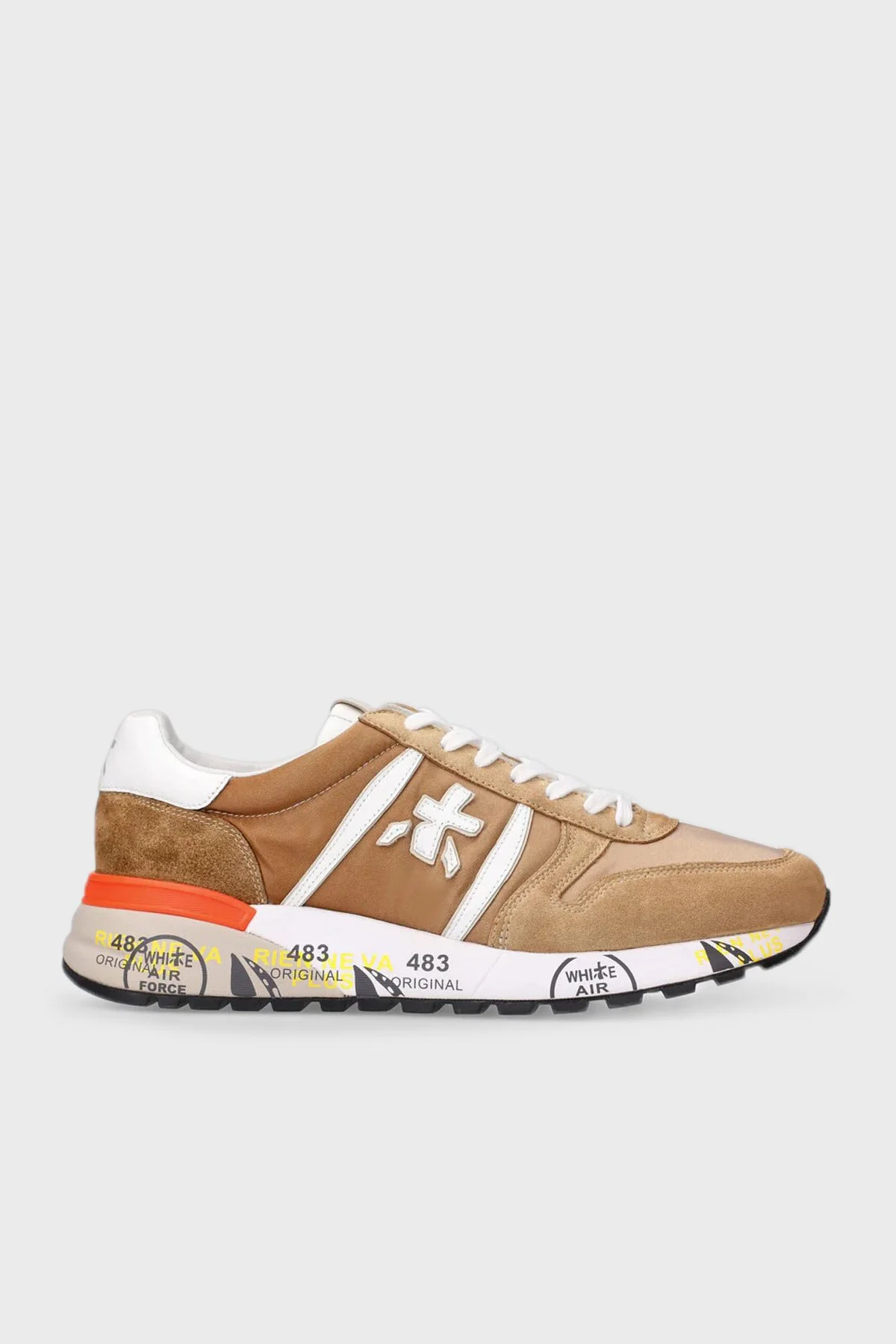 Premiata Logolu Hakiki Deri Sneaker Erkek Ayakkabı LANDER 6131 KAHVE - 1