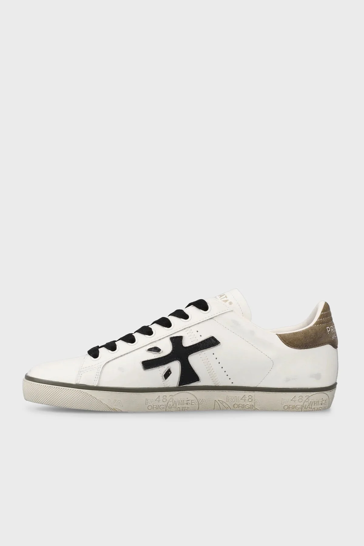 Premiata Logolu Hakiki Deri Sneaker Erkek Ayakkabı STEVEN 7630 BEYAZ - 4