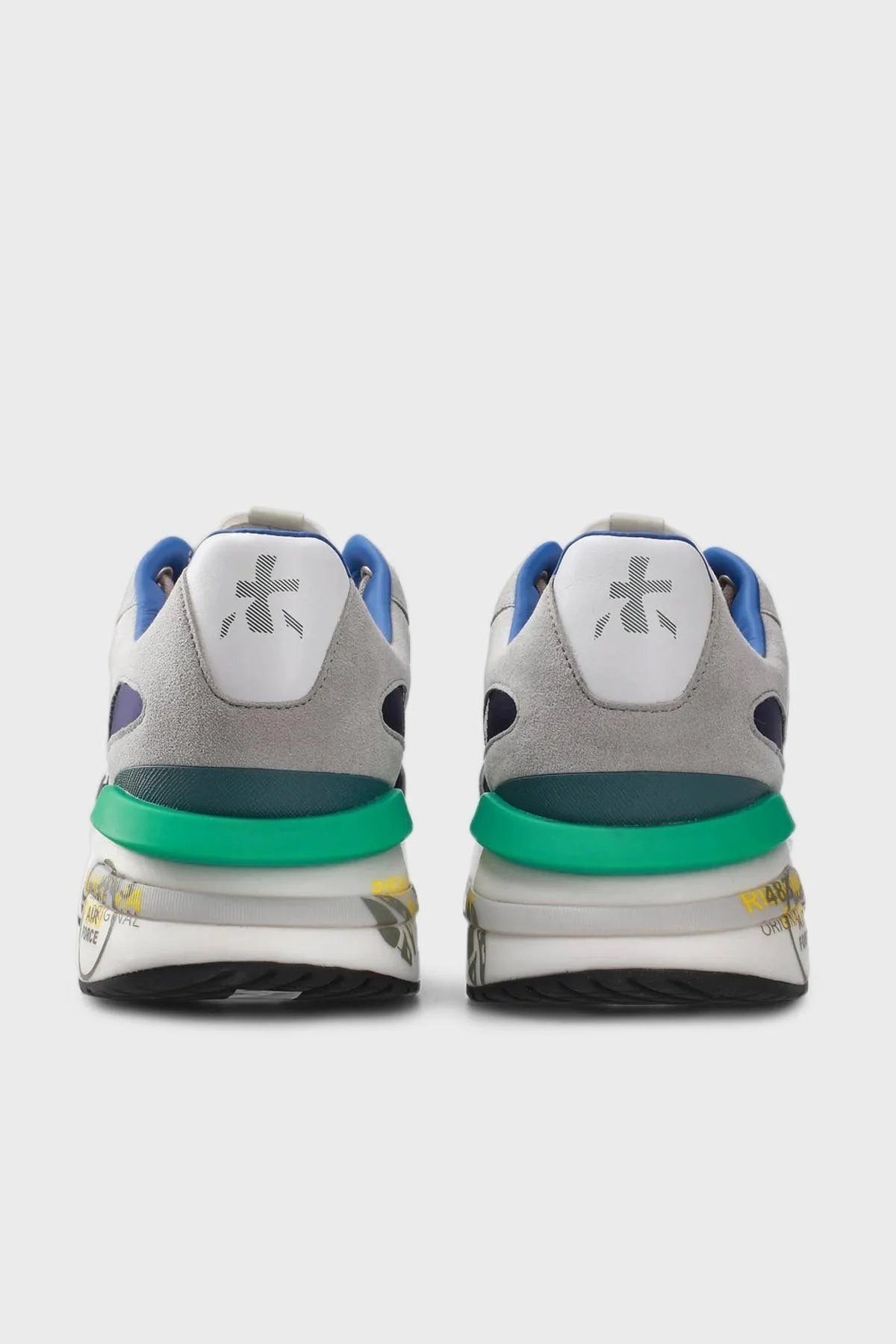 Premiata Logolu Sneaker Erkek Ayakkabı MOE RUN 6334 LACİVERT-VİZON - 6