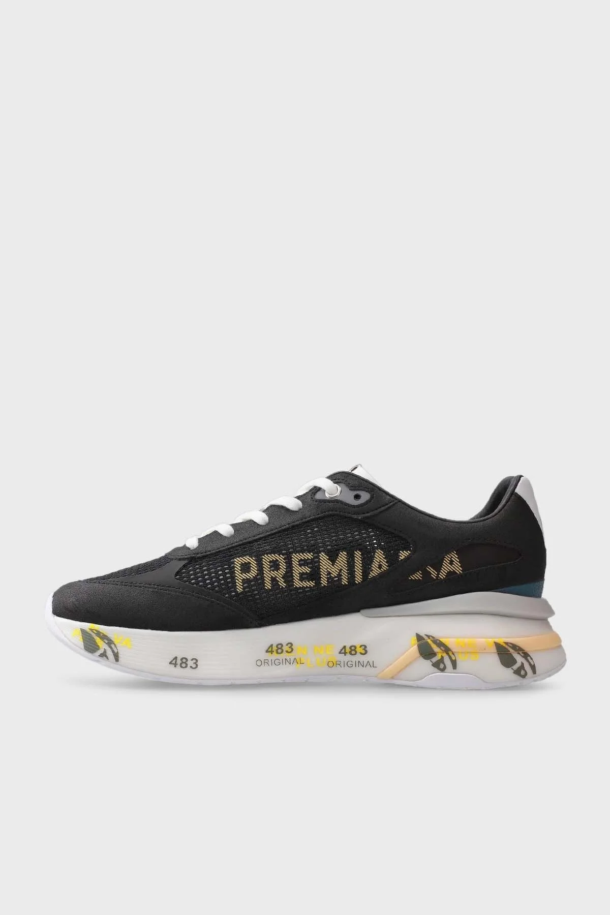 Premiata Logolu Sneaker Erkek Ayakkabı MOE RUN 6335 SİYAH - 3