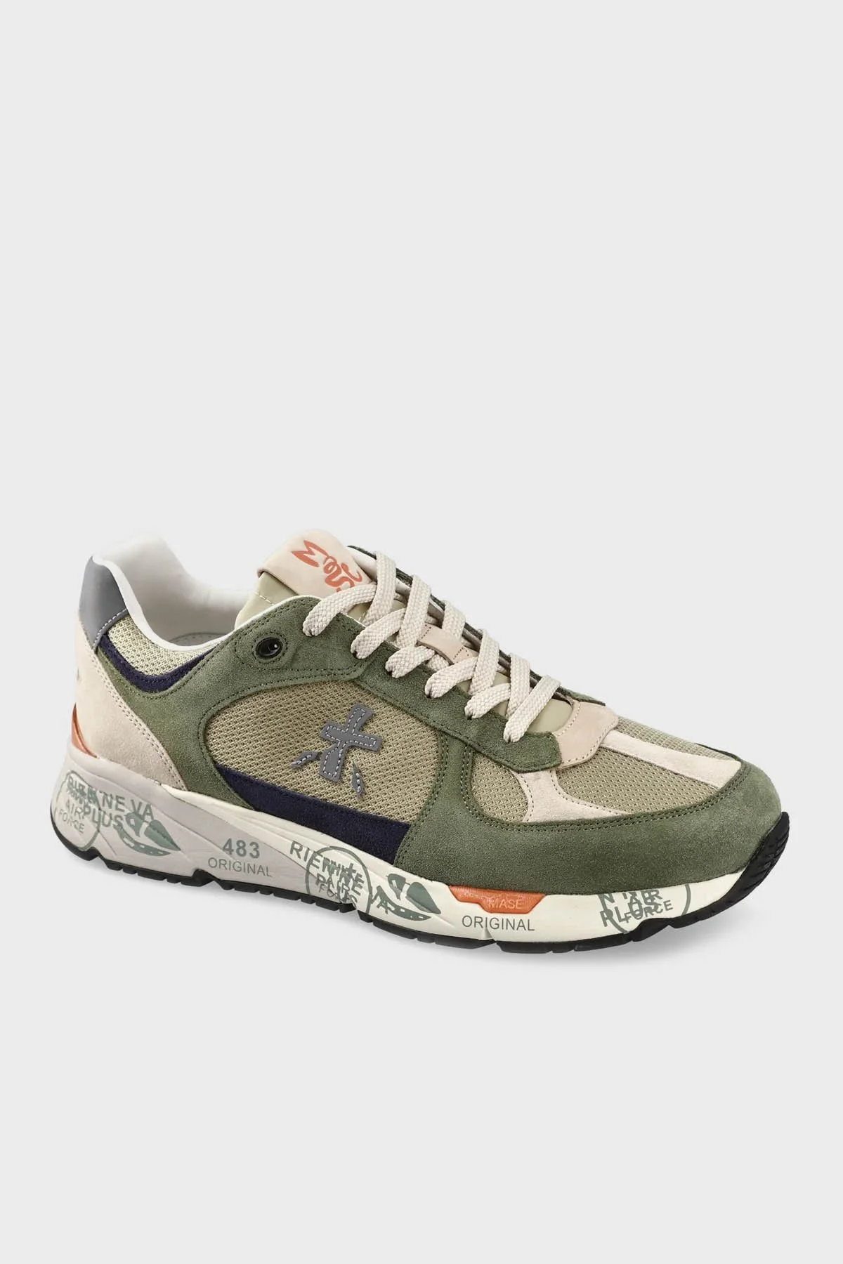 Premiata Logolu Süet Detaylı Sneaker Erkek Ayakkabı MASE 7295 HAKİ - 10