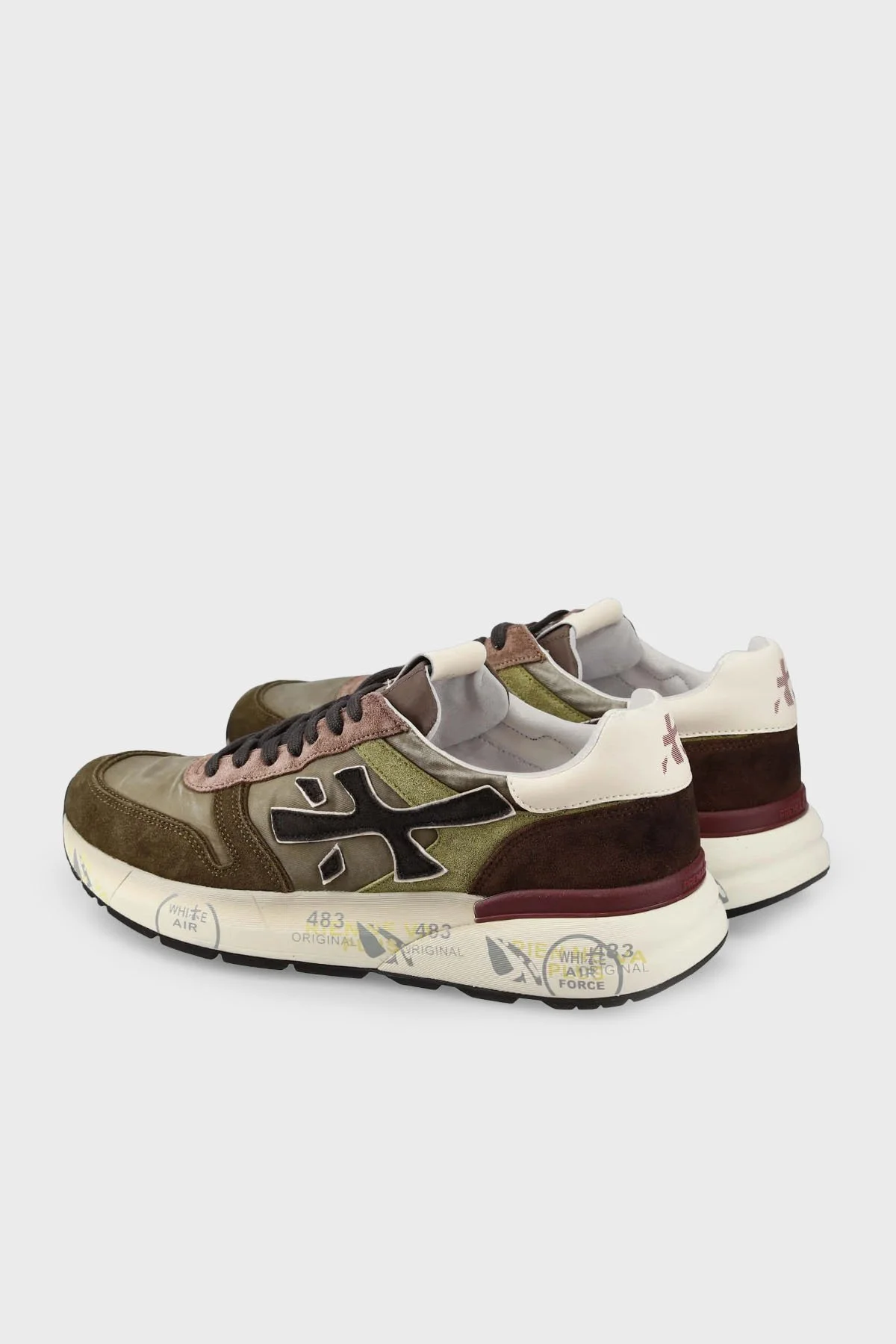 Premiata Logolu Süet Detaylı Sneaker Erkek Ayakkabı MICK 7717 HAKİ - 6