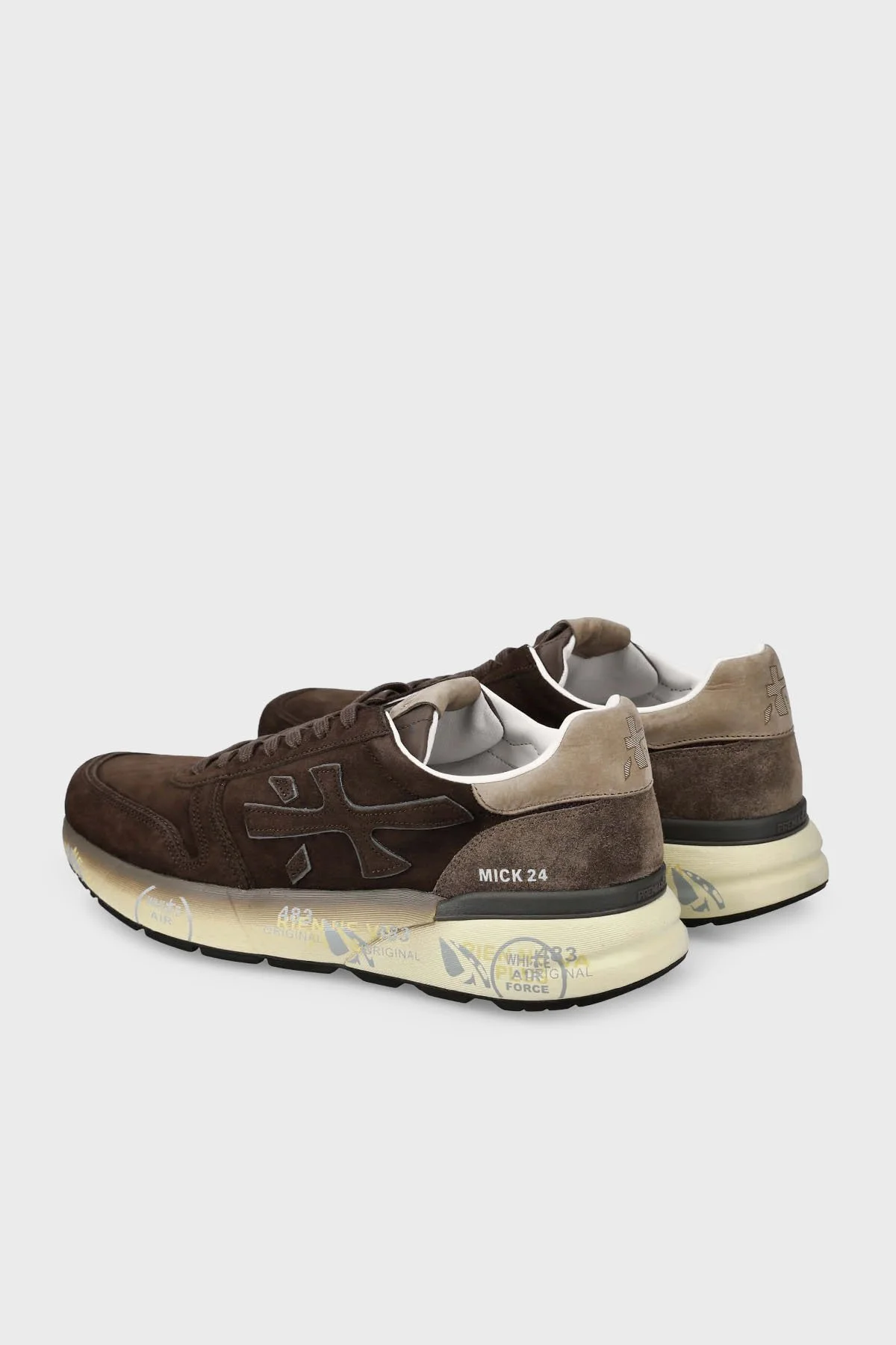 Premiata Logolu Süet Sneaker Erkek Ayakkabı MICK 7898 KAHVE - 5