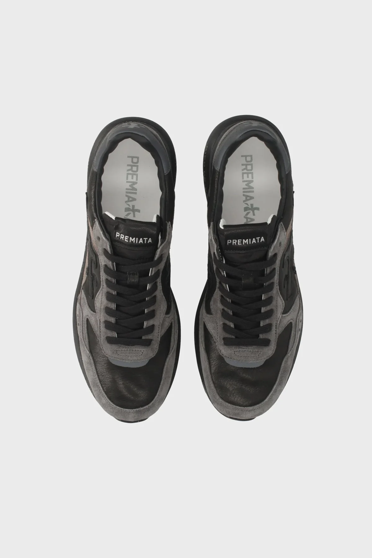 Premiata Logolu Süet Sneaker Erkek Ayakkabı MICK 8452 Antrasit - 6