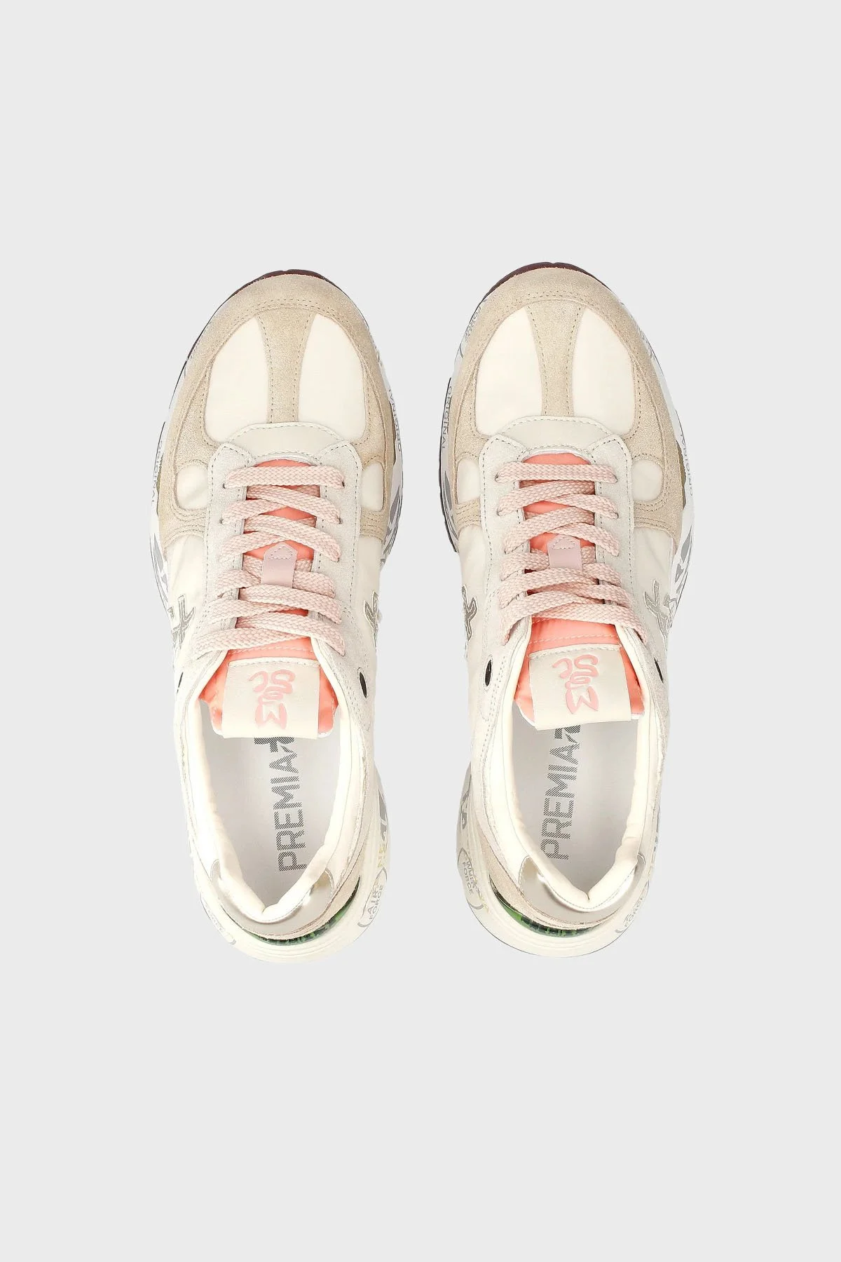 Premiata Süet Detaylı Logolu Sneaker Bayan Ayakkabı MASED 7397 BEJ - 10