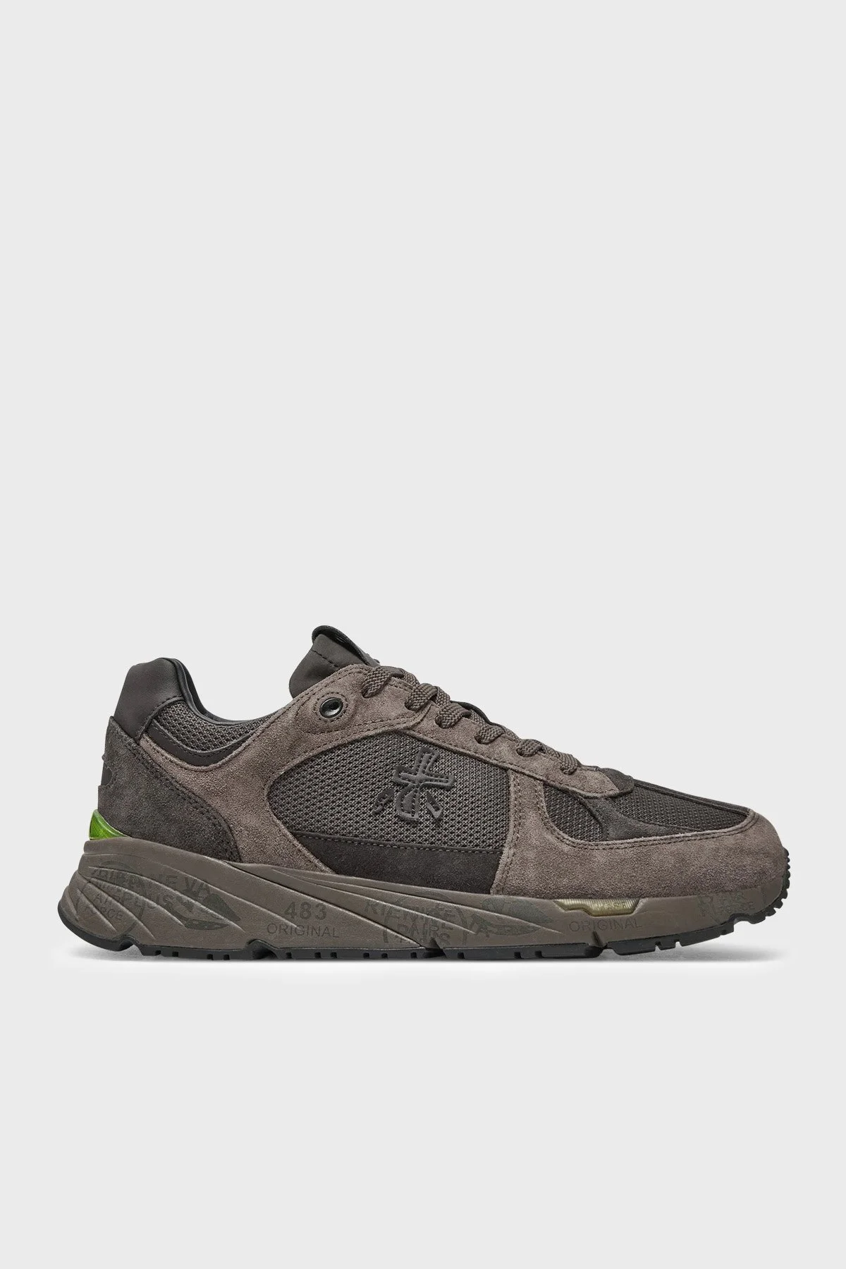 Premiata Süet Detaylı Sneaker Erkek Ayakkabı MASE 6875 Kahve - 1
