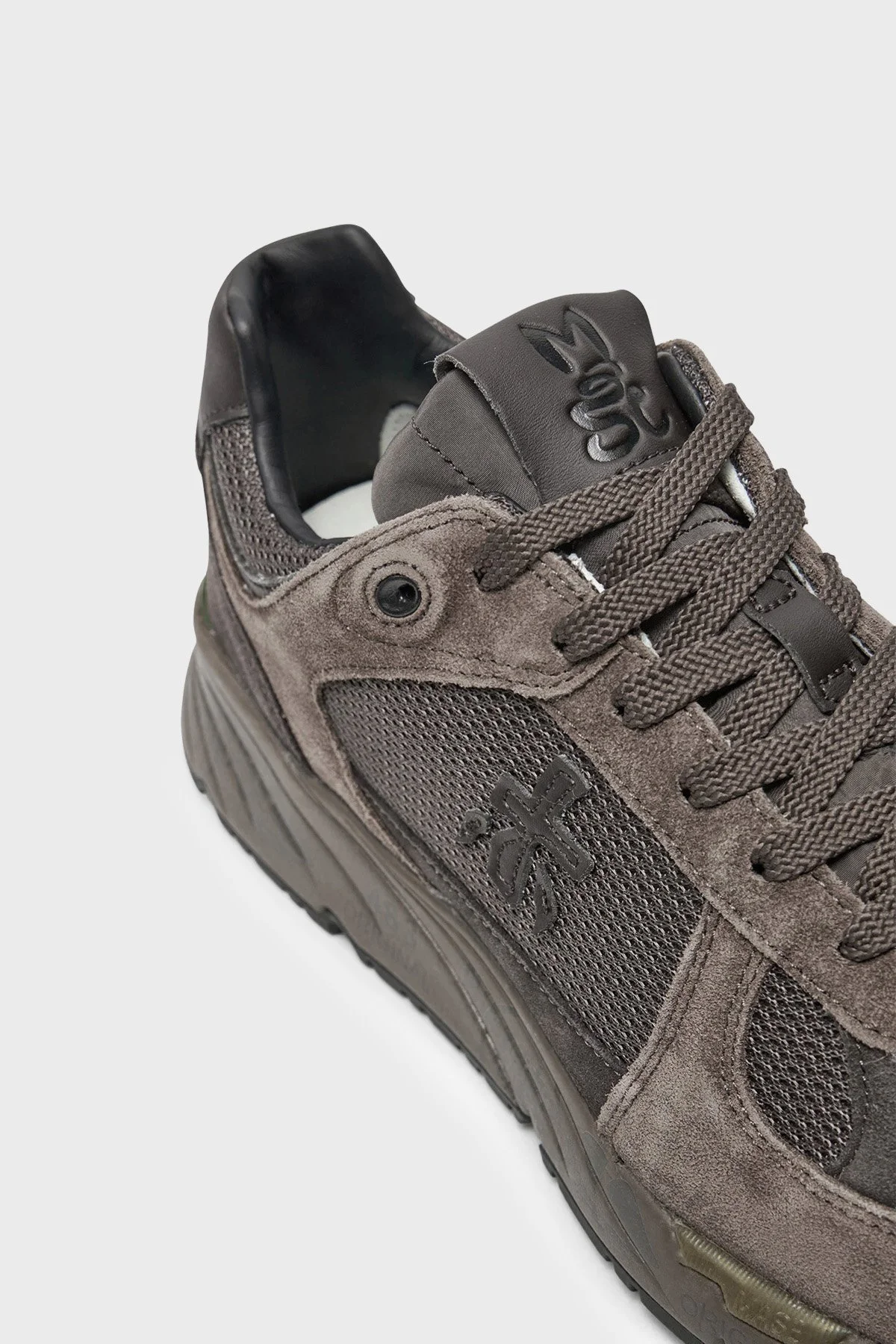 Premiata Süet Detaylı Sneaker Erkek Ayakkabı MASE 6875 Kahve - 6