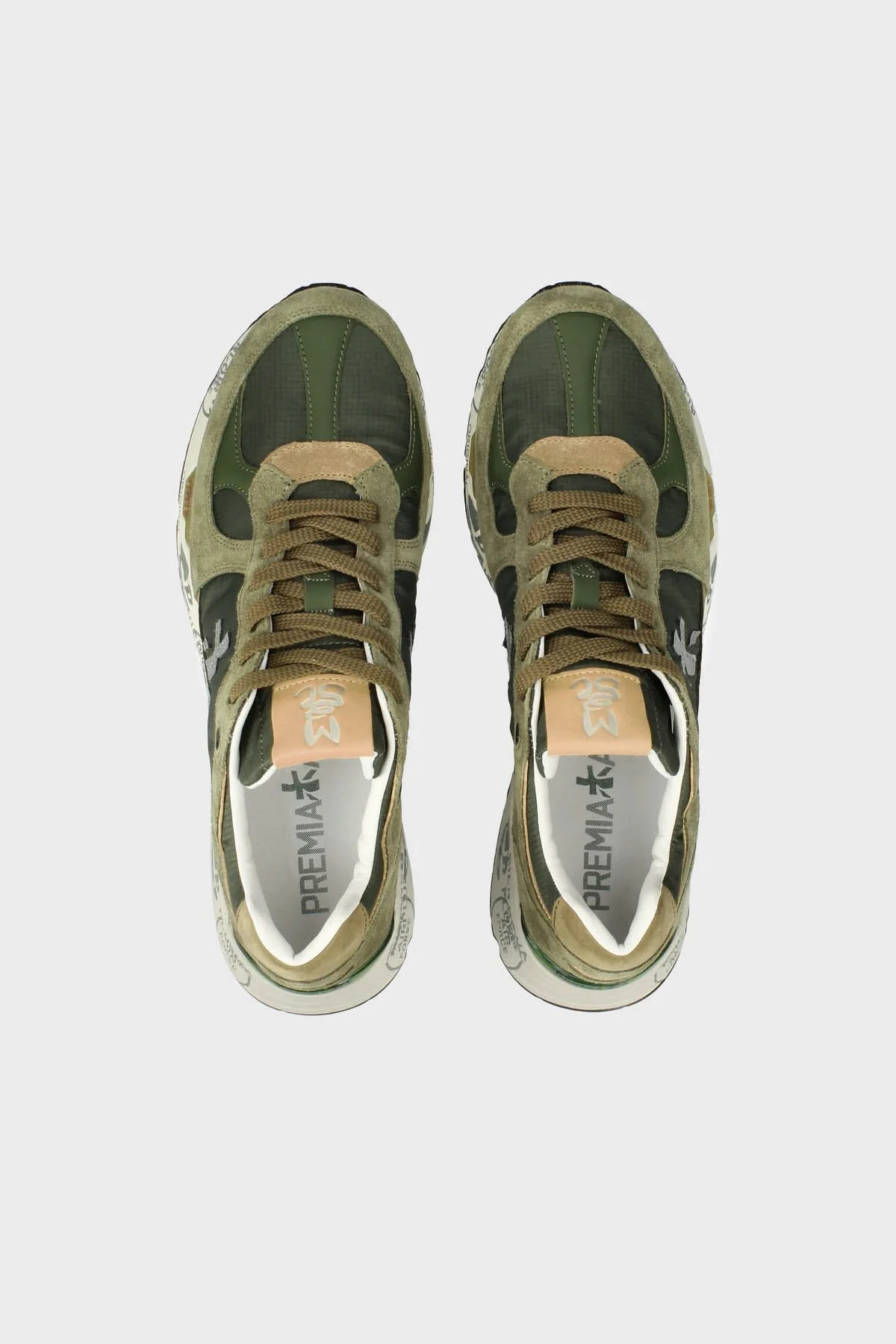 Premiata Süet Logolu Sneaker Erkek Ayakkabı MASE 7235 HAKİ - 12