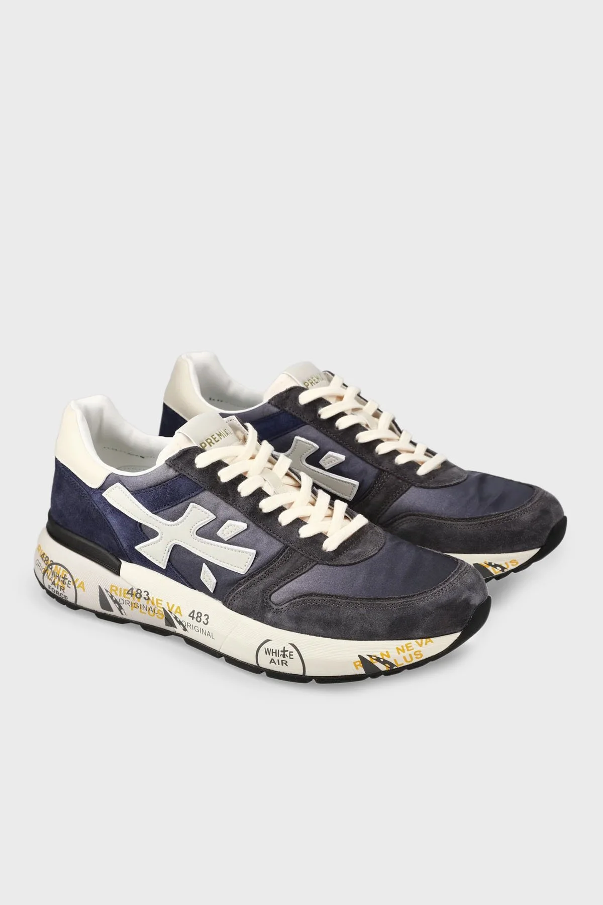 Premiata Süet Logolu Sneaker Erkek Ayakkabı MICK 7209 LACİVERT - 10