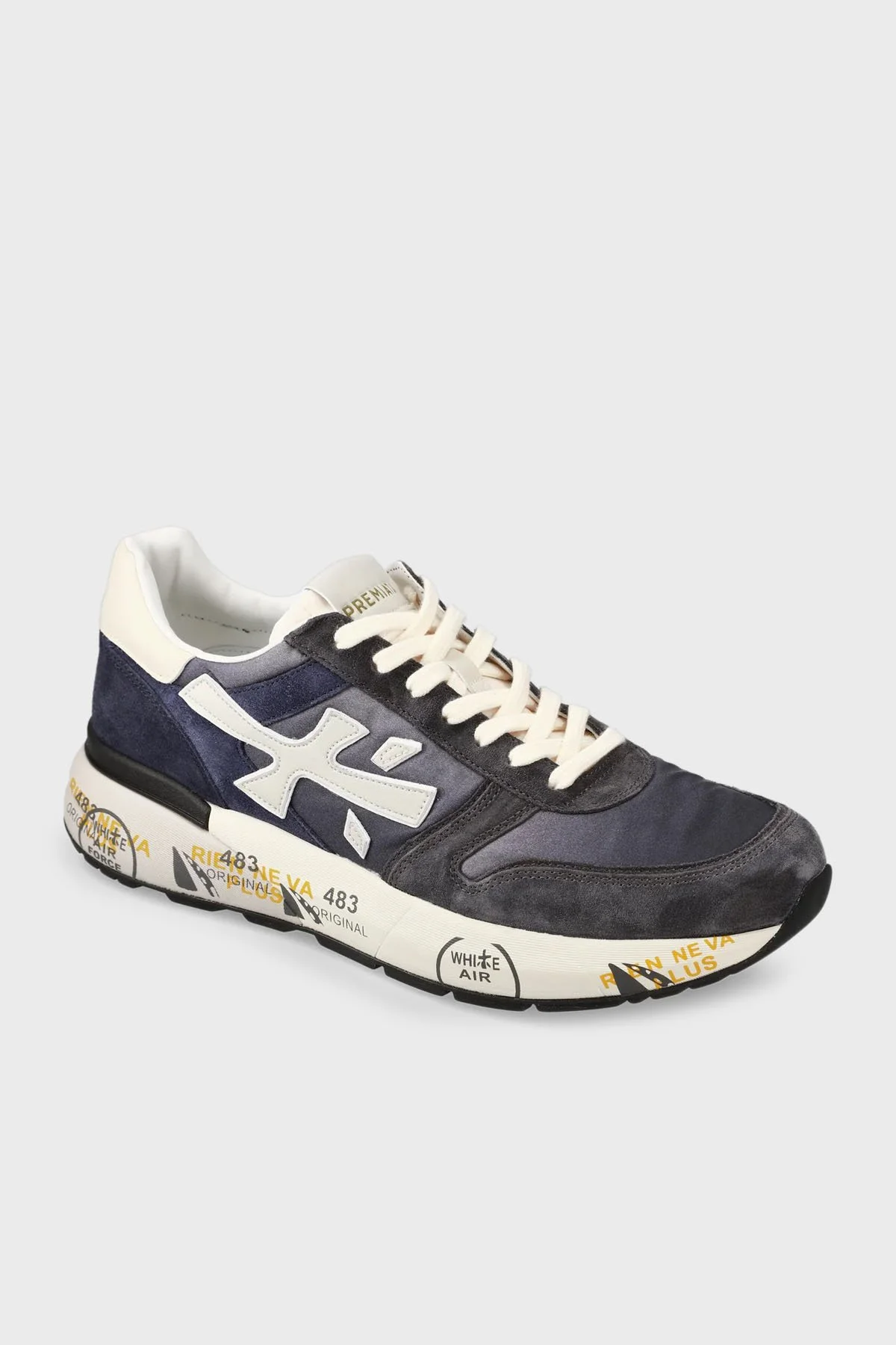 Premiata Süet Logolu Sneaker Erkek Ayakkabı MICK 7209 LACİVERT - 11