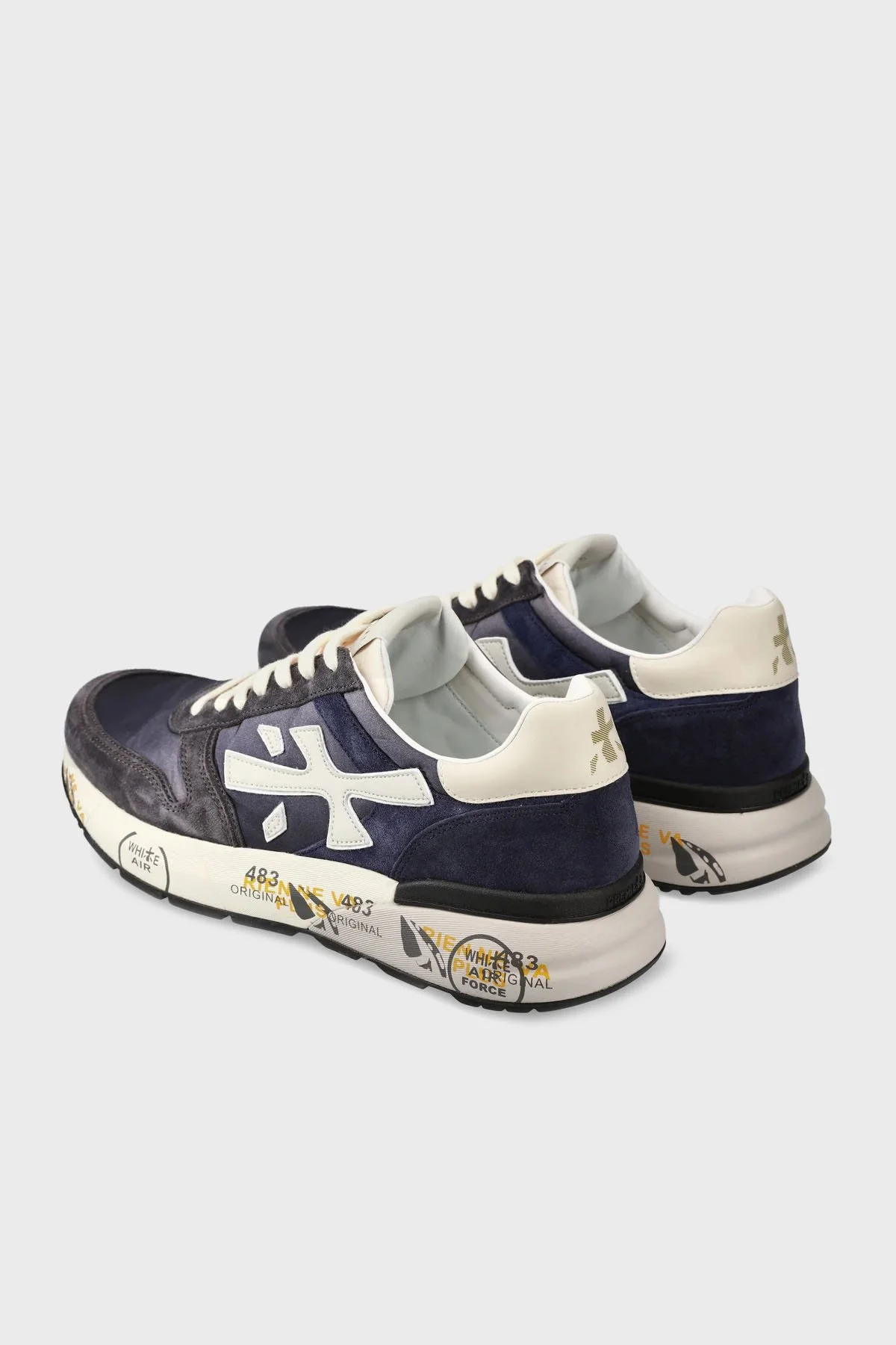 Premiata Süet Logolu Sneaker Erkek Ayakkabı MICK 7209 LACİVERT - 12