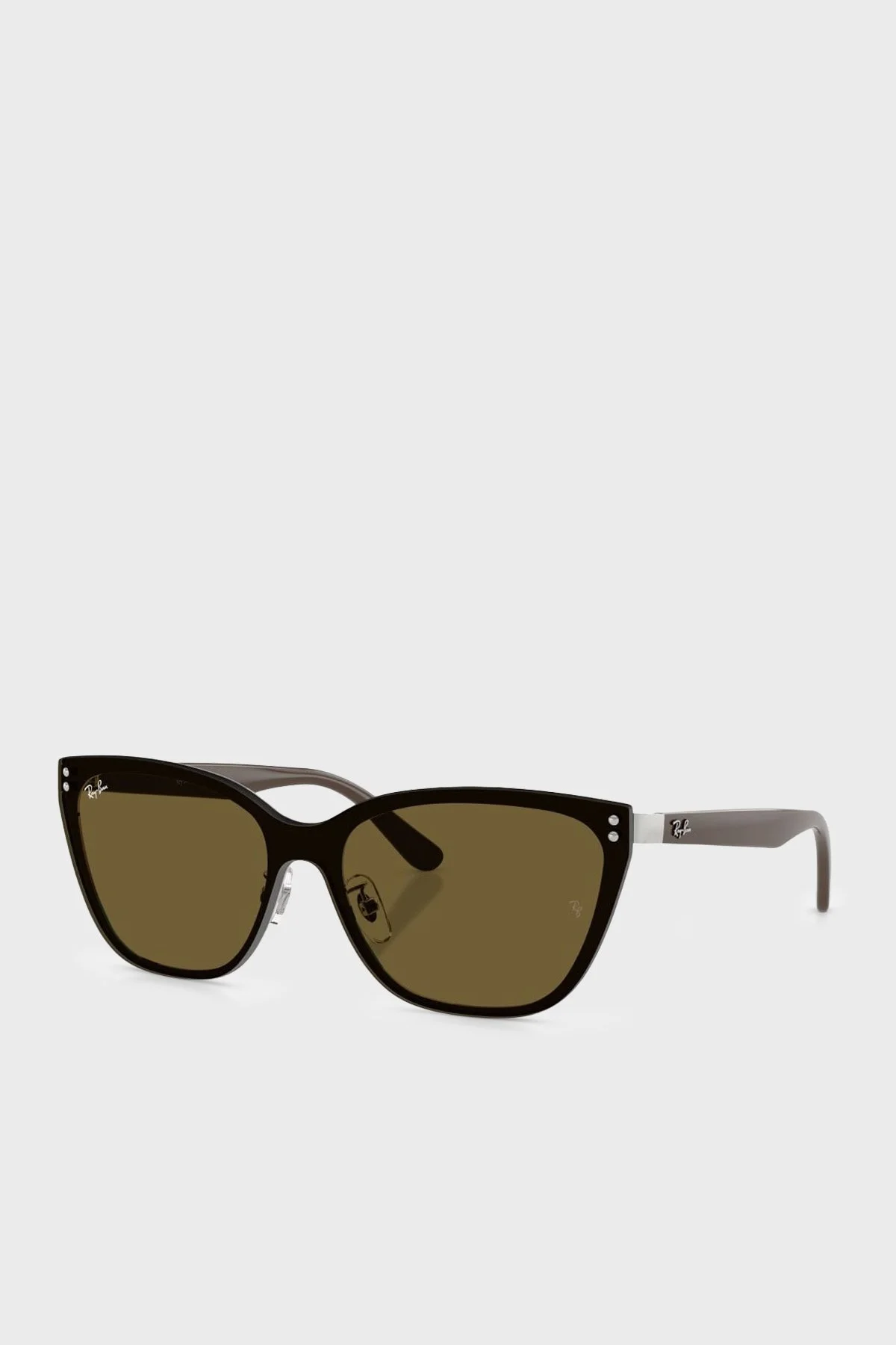 Ray Ban Cat Eye Logolu Güneş Unisex Gözlük 0RB3798D 928873 45 Gümüş - 1