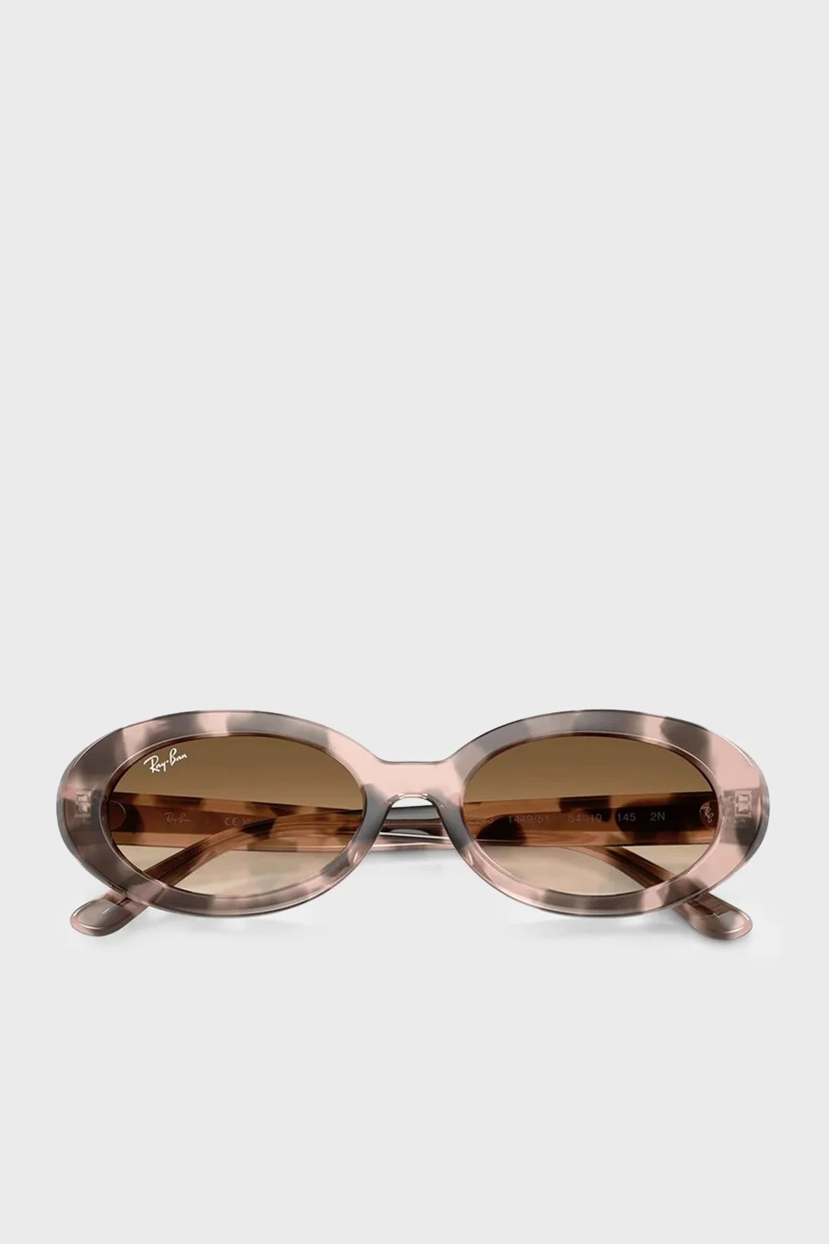Ray Ban Desenli Oval Güneş Kadın Gözlük 0RB2223 144951 54 Pembe - 2