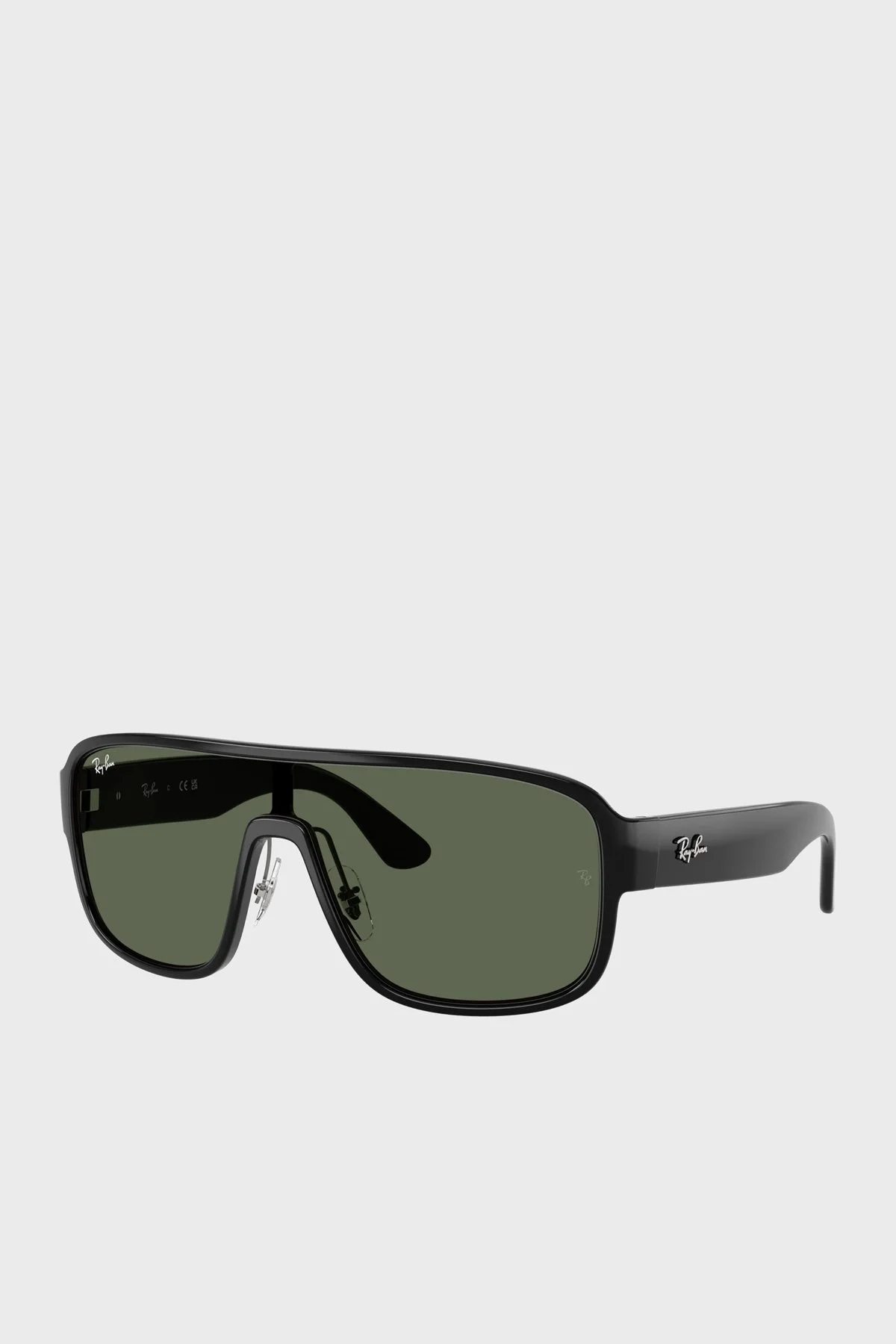 Ray Ban Logolu Dikdörtgen Güneş Unisex Gözlük 0RB2229 90171 29 Siyah - 1