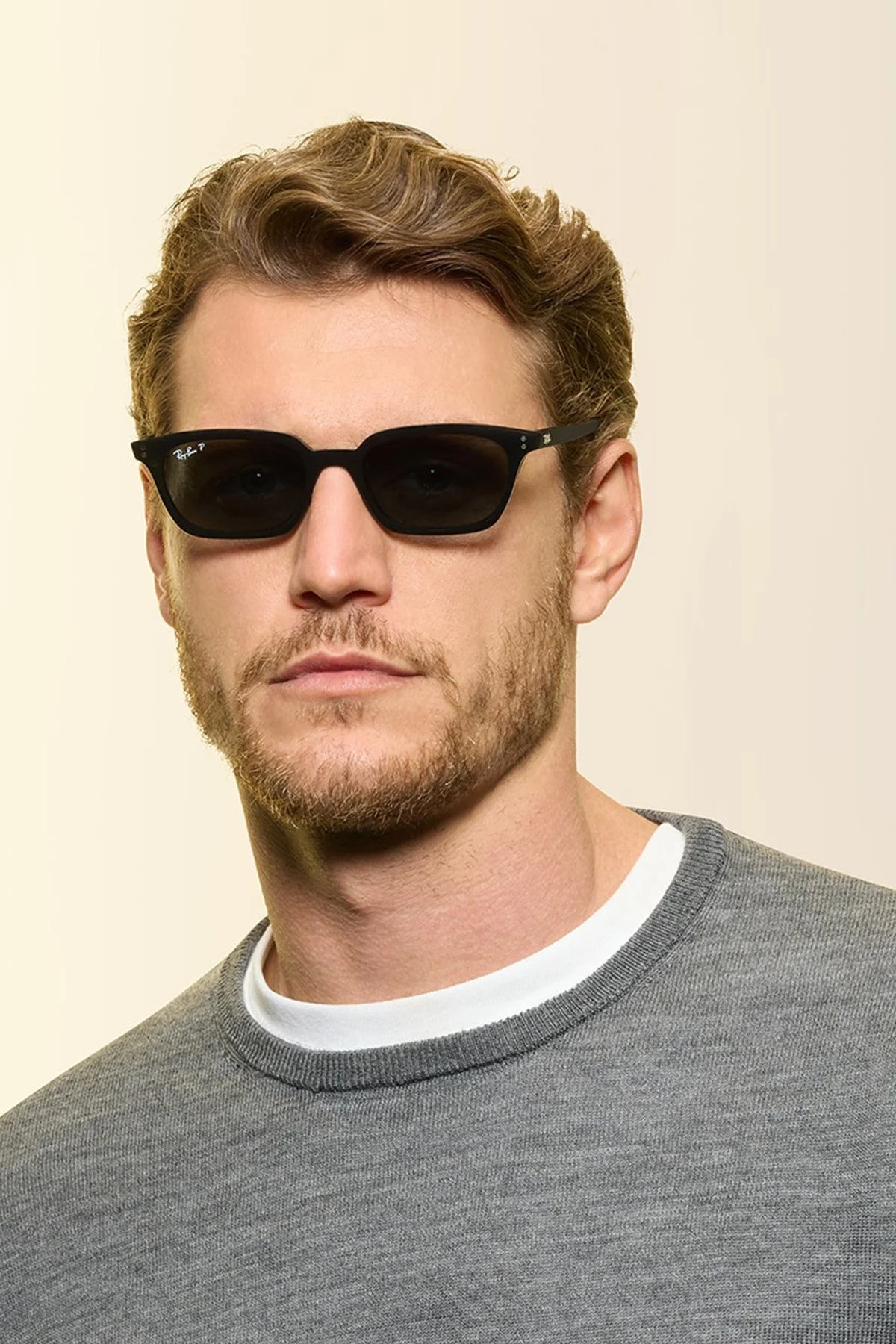 Ray Ban Logolu Güneş Erkek Gözlük 0RB4456 667781 53 Siyah - 2