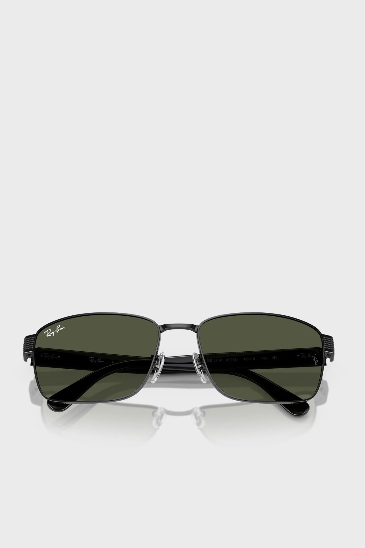 Ray Ban Logolu Güneş Unisex Gözlük 0RB3750 00231 62 Siyah - 3