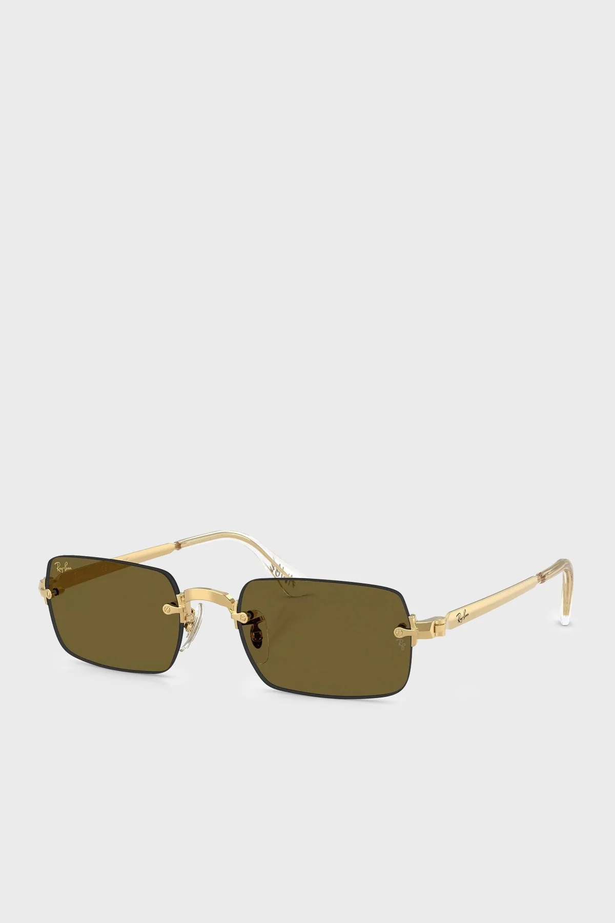 Ray Ban Logolu Güneş Unisex Gözlük 0RB3928 00173 54 ALTIN - 1