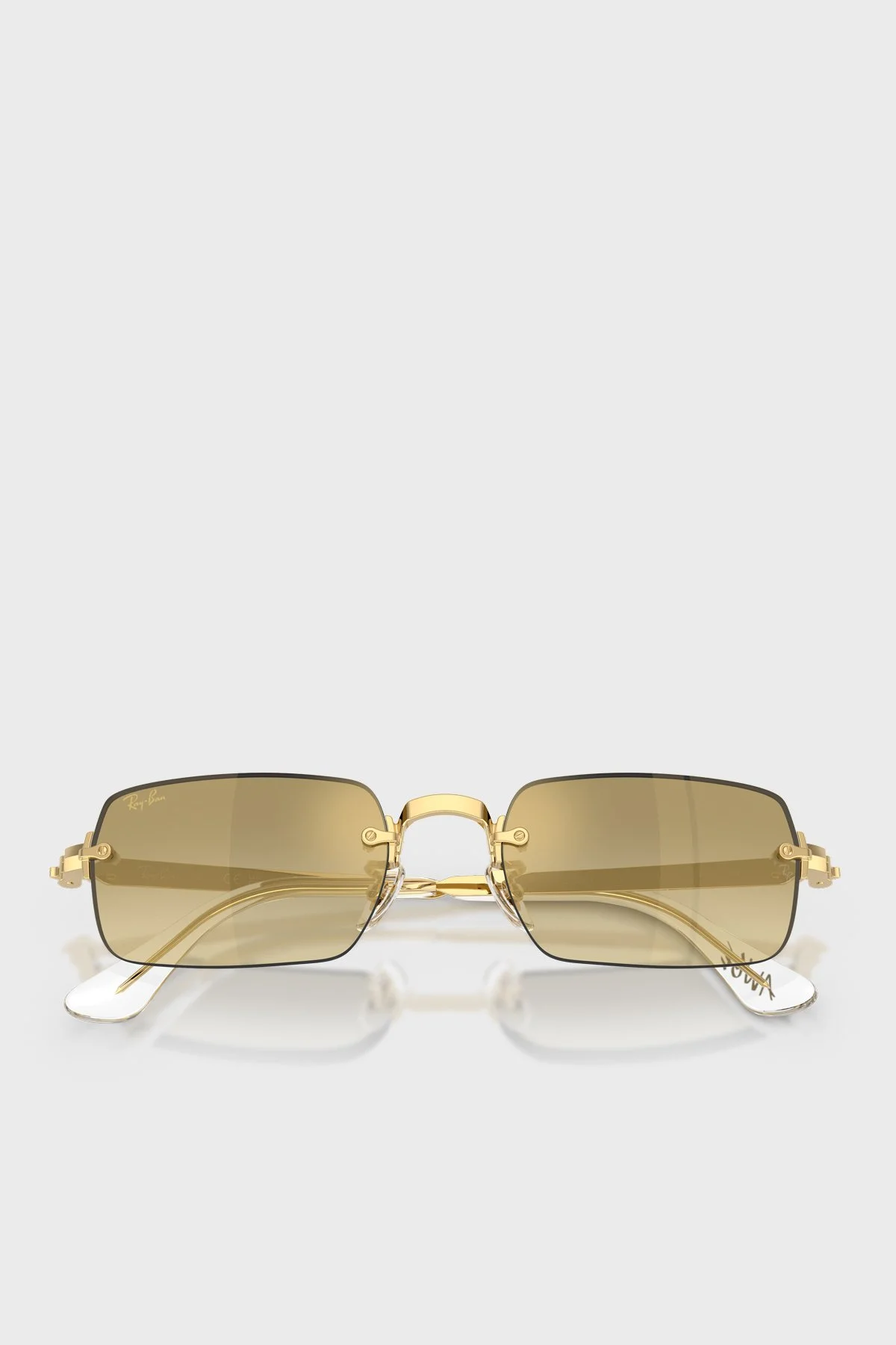 Ray Ban Logolu Güneş Unisex Gözlük 0RB3928 0017I 54 ALTIN - 3