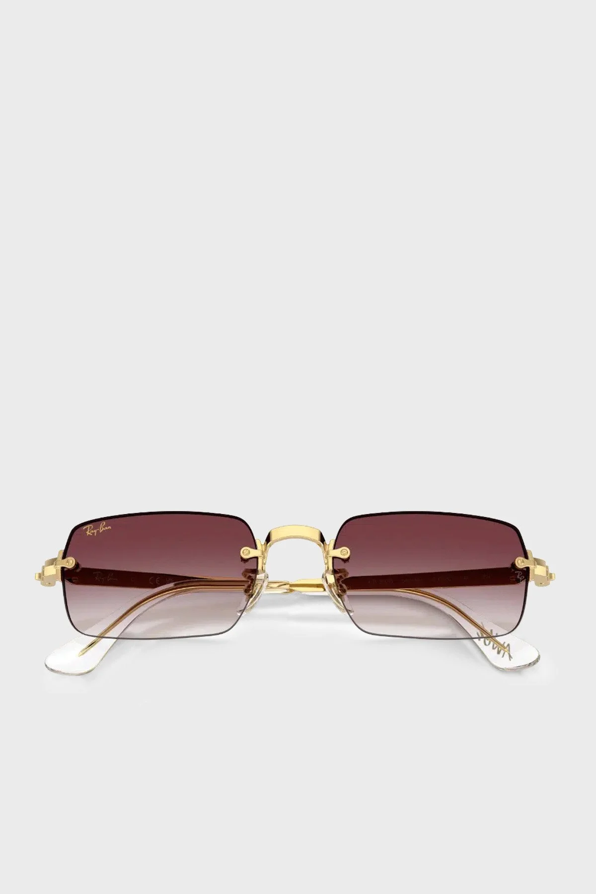 Ray Ban Logolu Güneş Unisex Gözlük 0RB3928 0018H 54 Altın - 3