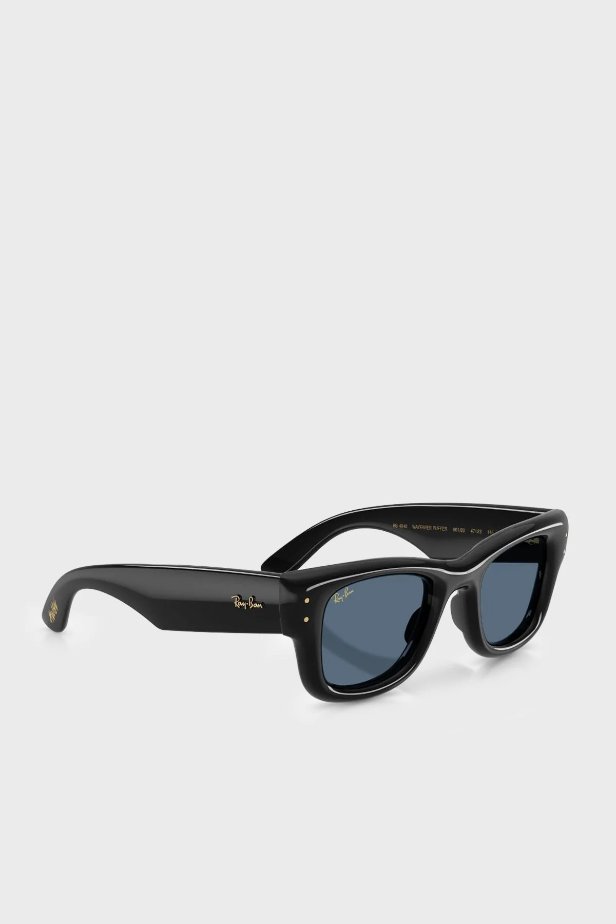 Ray Ban Logolu Güneş Unisex Gözlük 0RB4925 60180 52 Siyah - 3