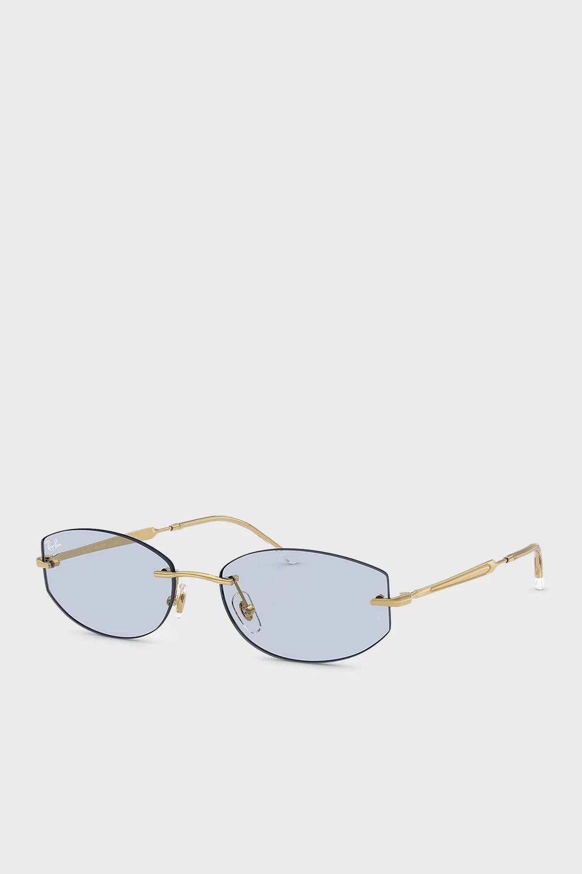 Ray Ban Logolu Phantos Güneş Unisex Gözlük 0RB3792 001MF 55 Altın - 1