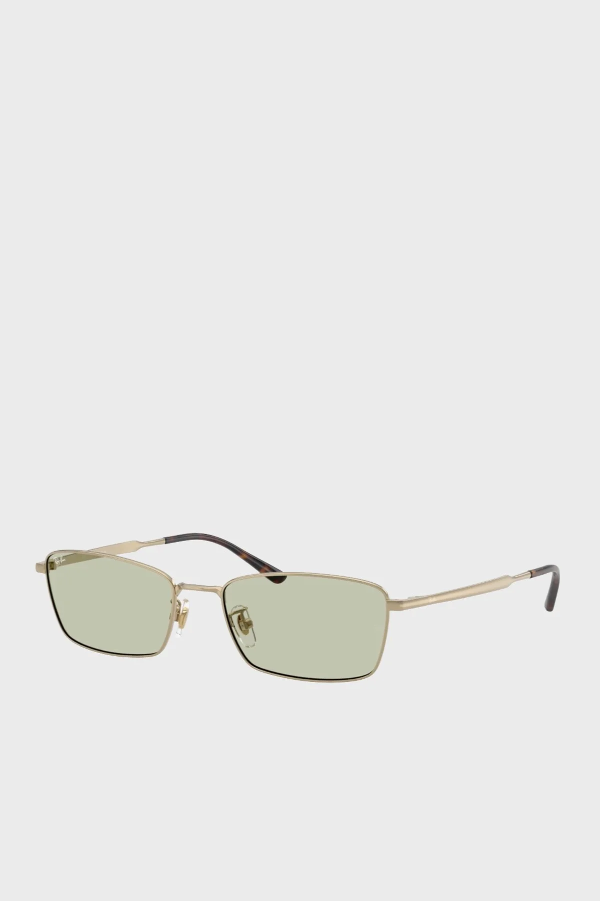 Ray Ban Metal Çerçeve Dikdörtgen Güneş Unisex Gözlük 0RB8069D 92652 55 Altın - 1