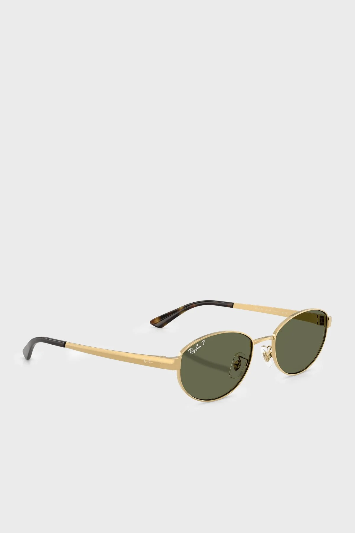Ray Ban Metal Oval Güneş Unisex Gözlük 0RB3774D 0019A 55 Altın - 2