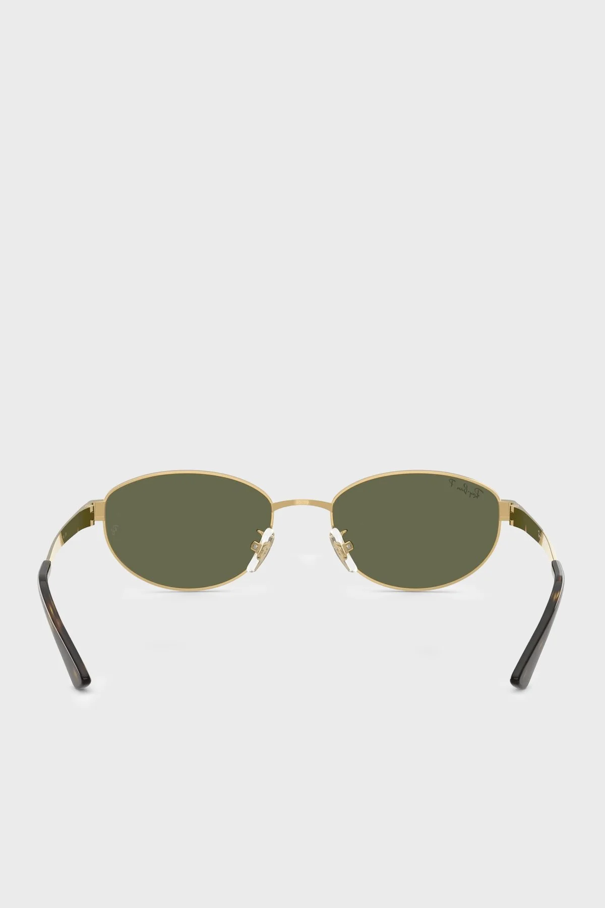 Ray Ban Metal Oval Güneş Unisex Gözlük 0RB3774D 0019A 55 Altın - 3
