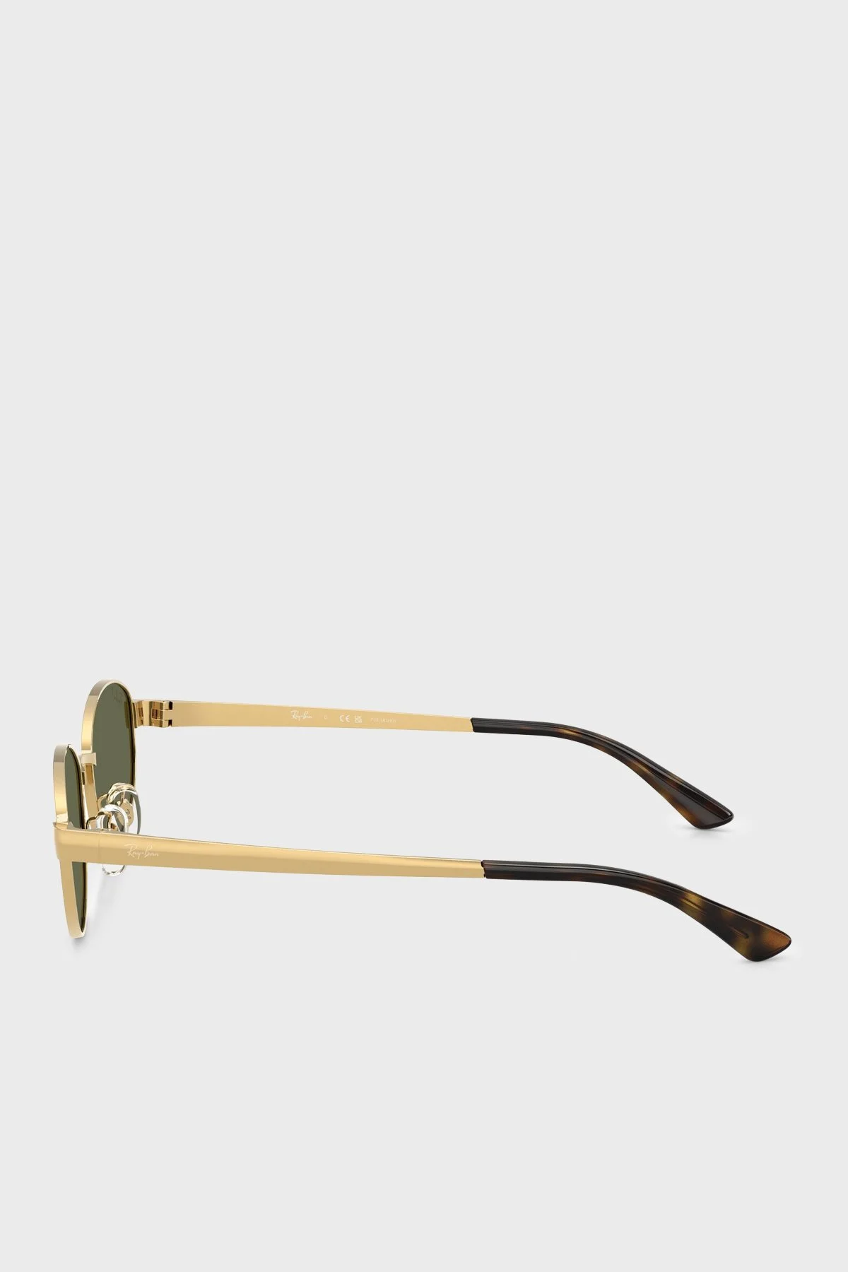 Ray Ban Metal Oval Güneş Unisex Gözlük 0RB3774D 0019A 55 Altın - 4