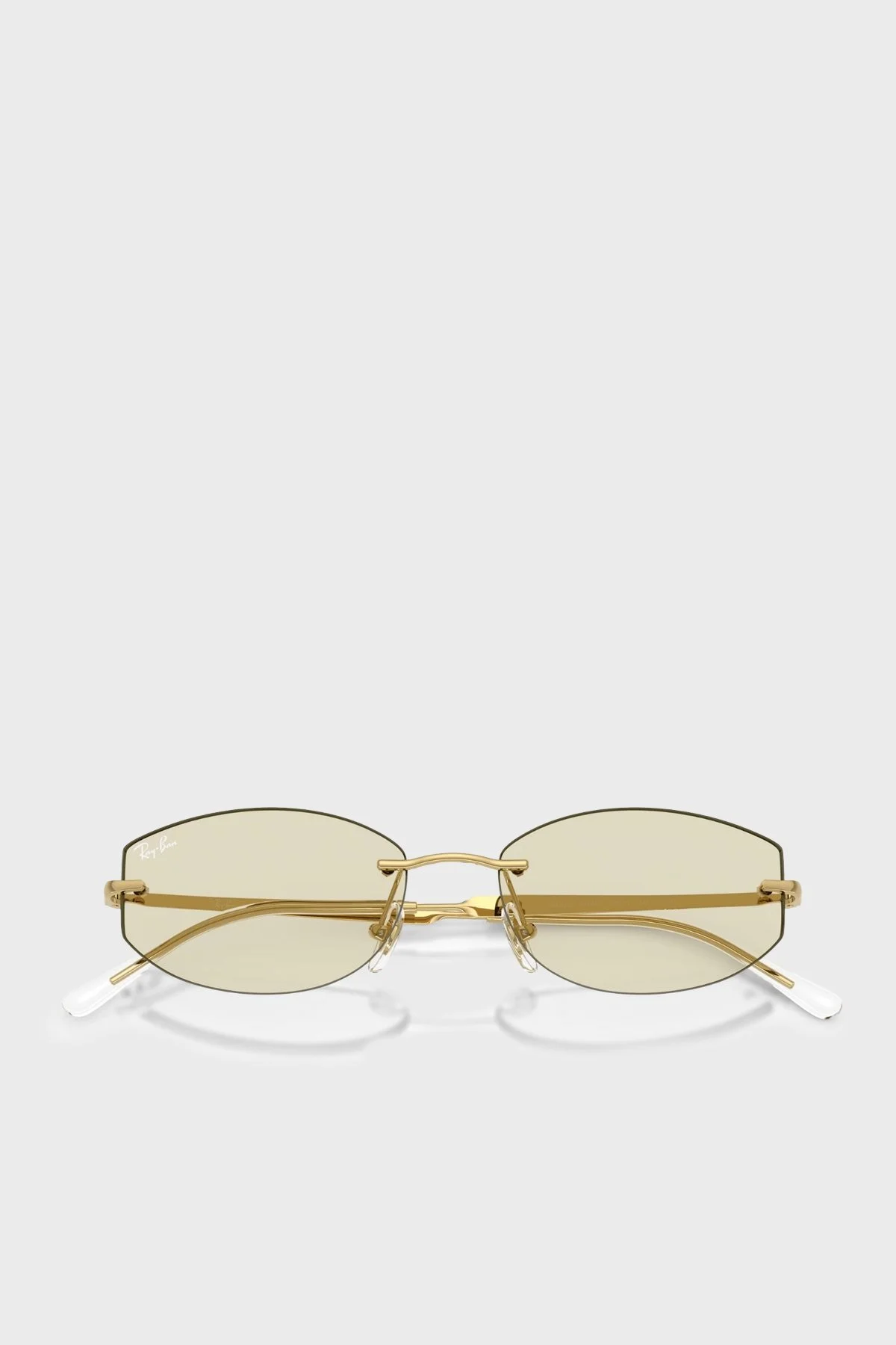 Ray Ban Metal Oval Güneş Unisex Gözlük 0RB3792 001MG 55 Altın - 3