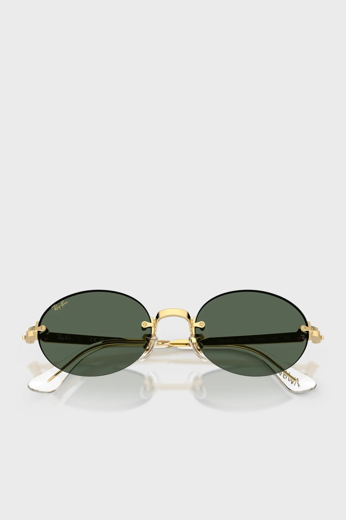 Ray Ban Oval Güneş Unisex Gözlük 0RB3929 00171 54 Altın - 4