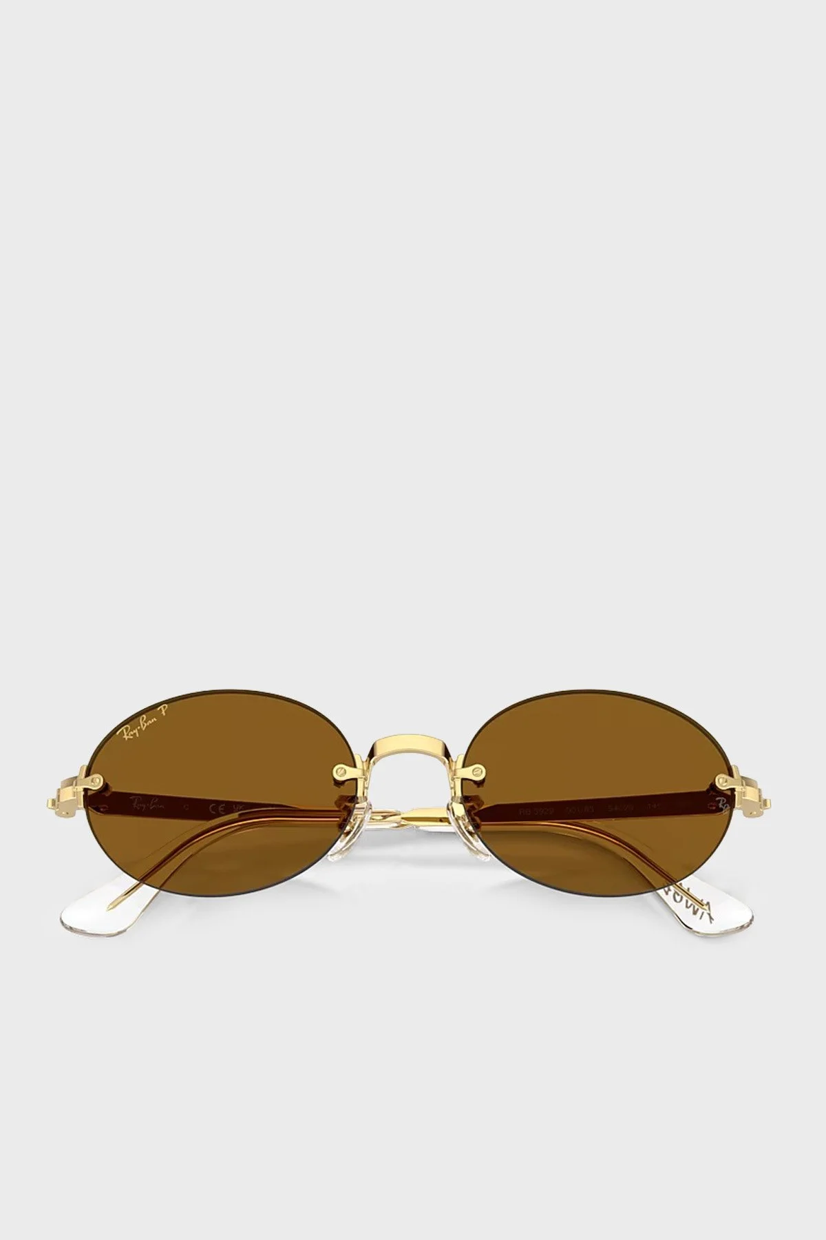 Ray Ban Oval Güneş Erkek Gözlük 0RB3929 00173 54 Altın - 5