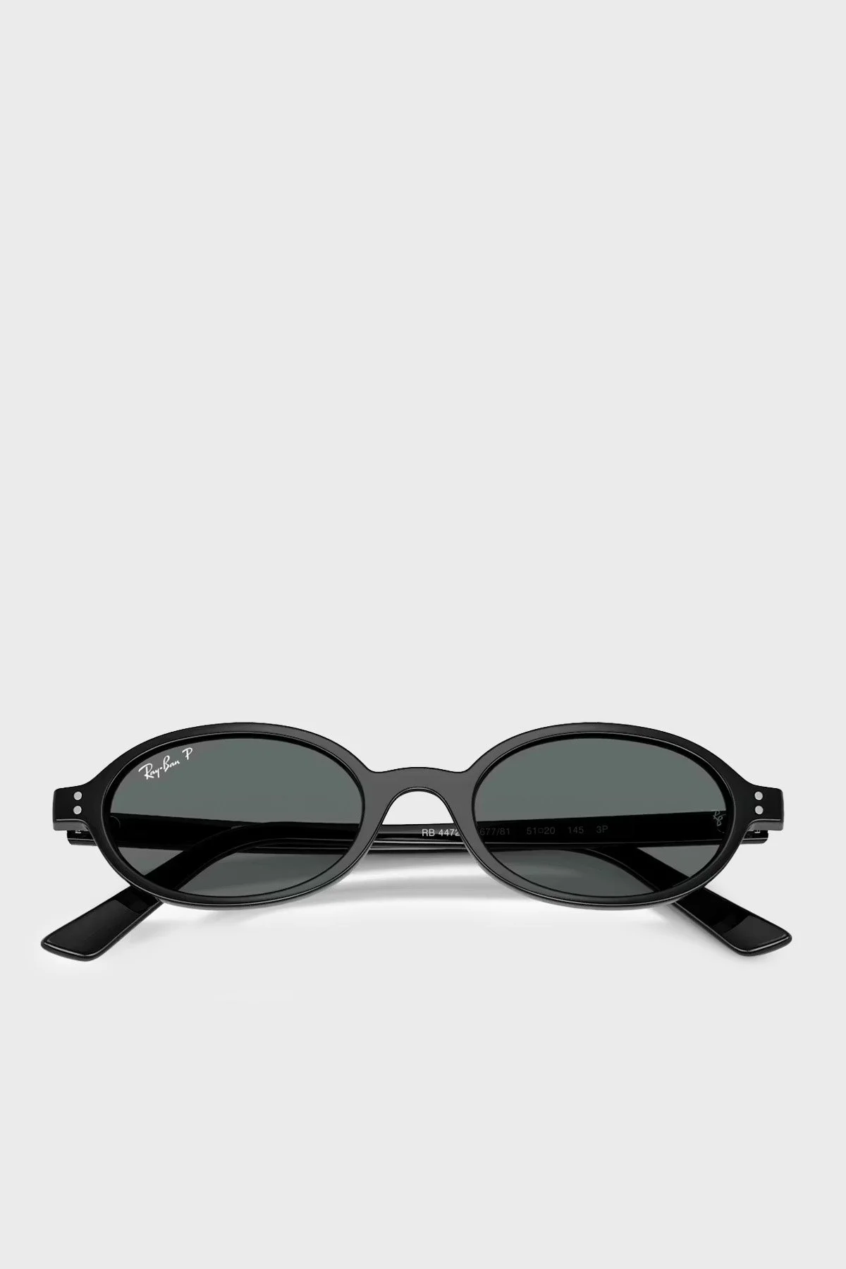 Ray Ban Oval Güneş Unisex Gözlük 0RB4472 667781 48 Siyah - 3