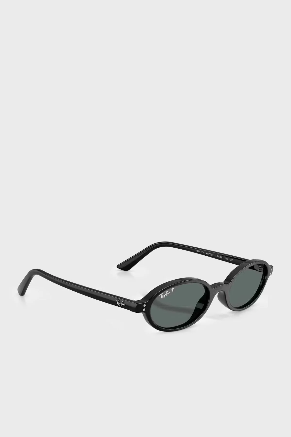 Ray Ban Oval Güneş Unisex Gözlük 0RB4472 667781 48 Siyah - 4