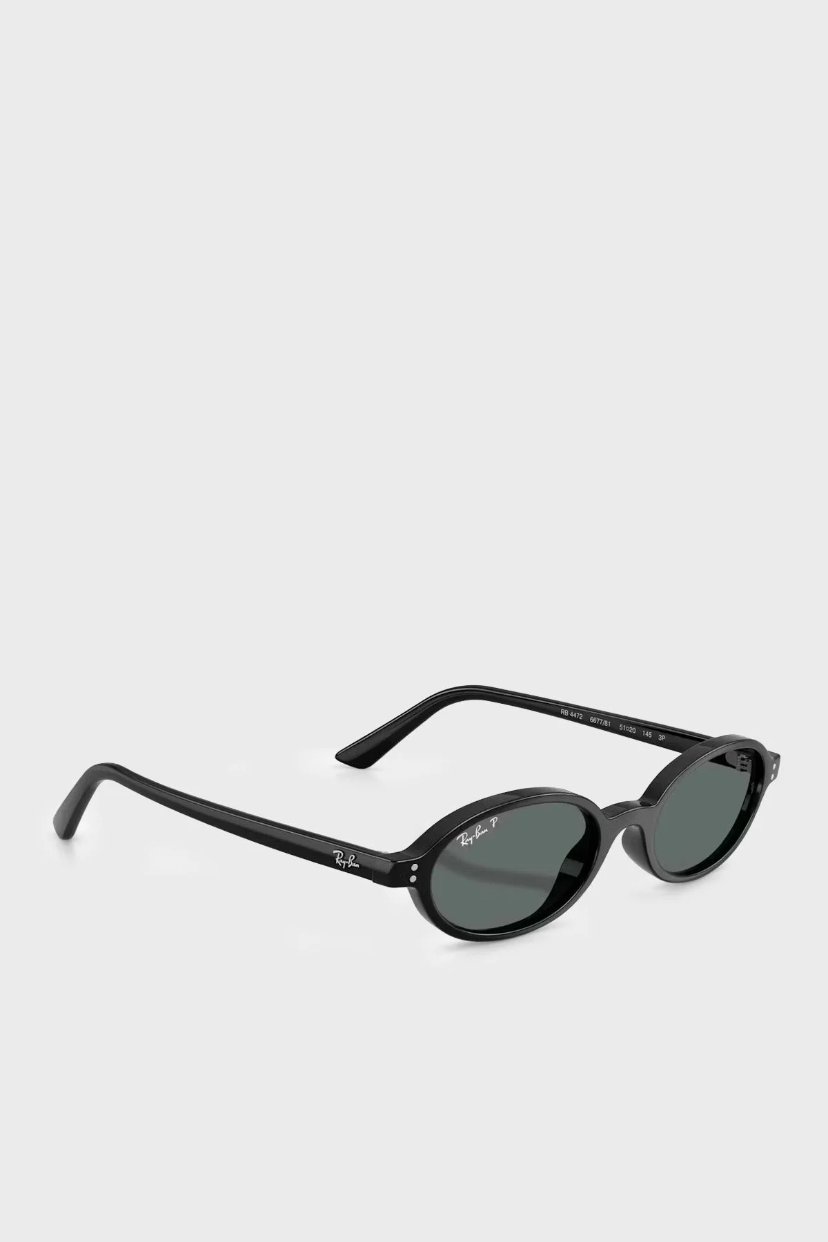 Ray Ban Oval Güneş Unisex Gözlük 0RB4472 667781 51 Siyah - 3