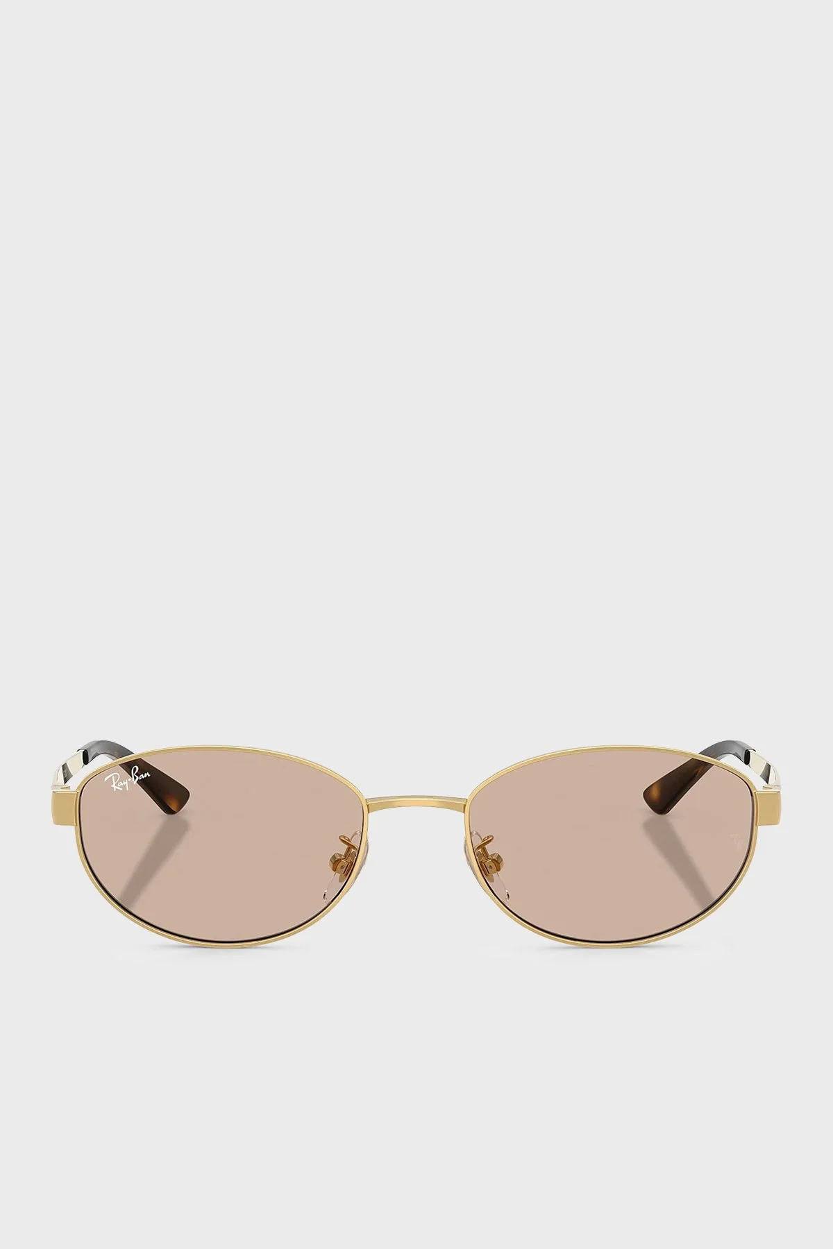 Ray Ban RB3774D Oval Metal Güneş Unisex Gözlük 0RB3774D 0013 55 Altın - 2