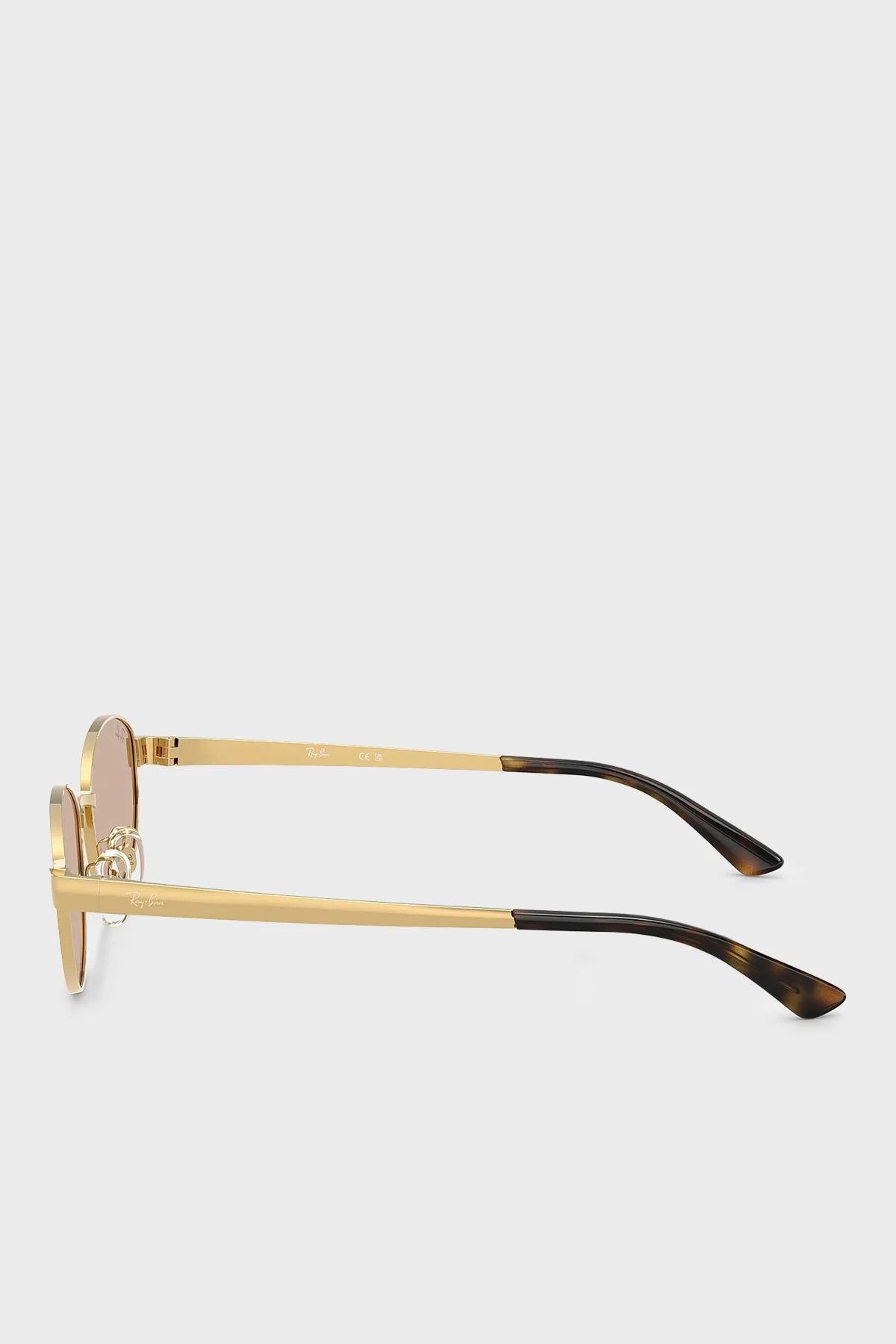 Ray Ban RB3774D Oval Metal Güneş Unisex Gözlük 0RB3774D 0013 55 Altın - 4