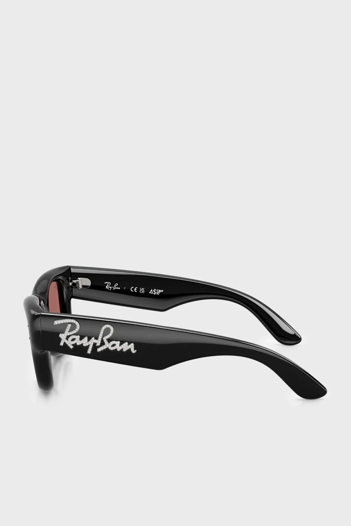 Ray Ban Taşlı Logolu Kare Güneş Unisex Gözlük 0RB4940B 686485 47 Siyah - 3