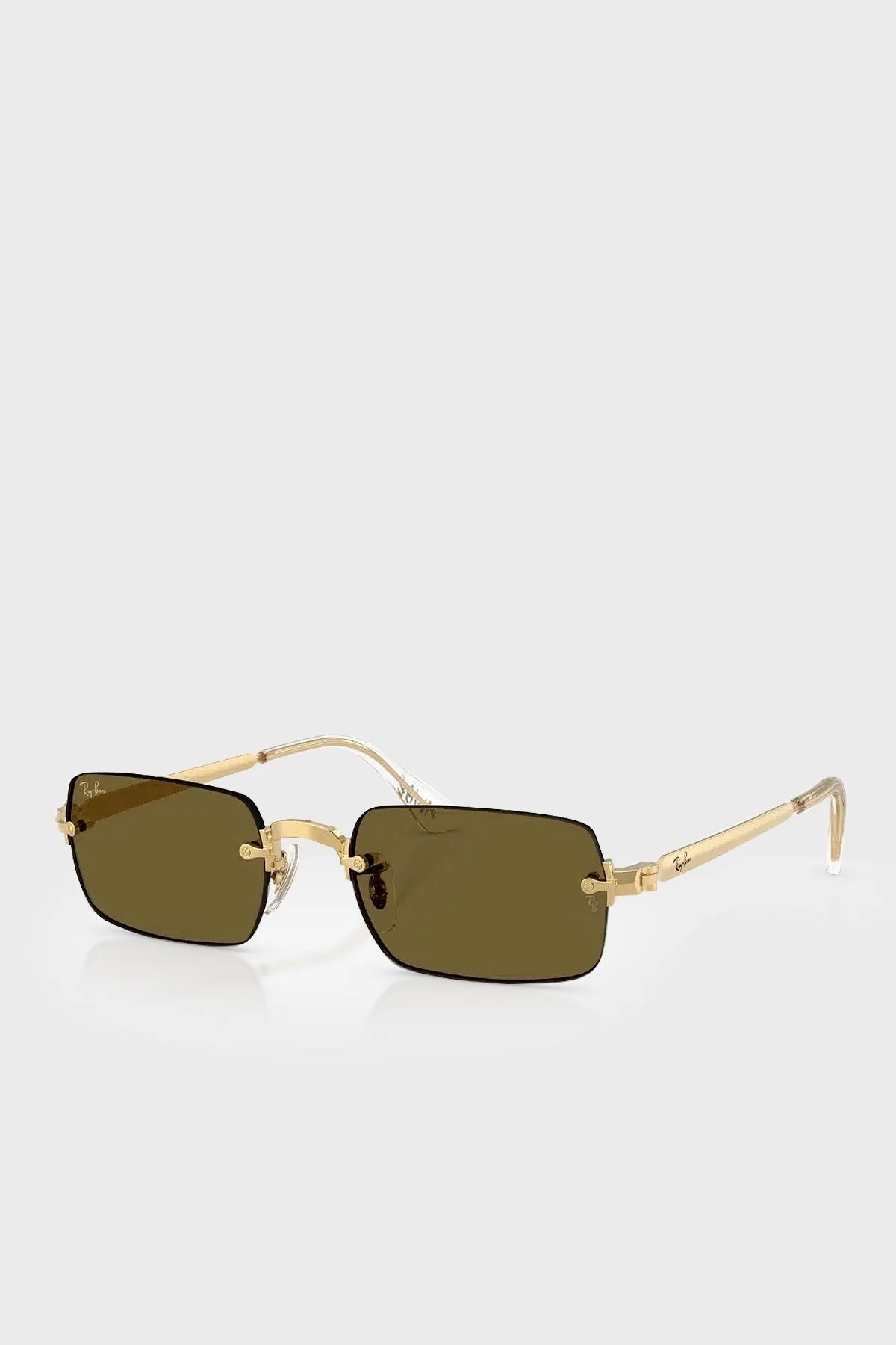 Rayban Dikdörtgen Güneş Unisex Gözlük 0RB3928 00183 54 Altın - 1