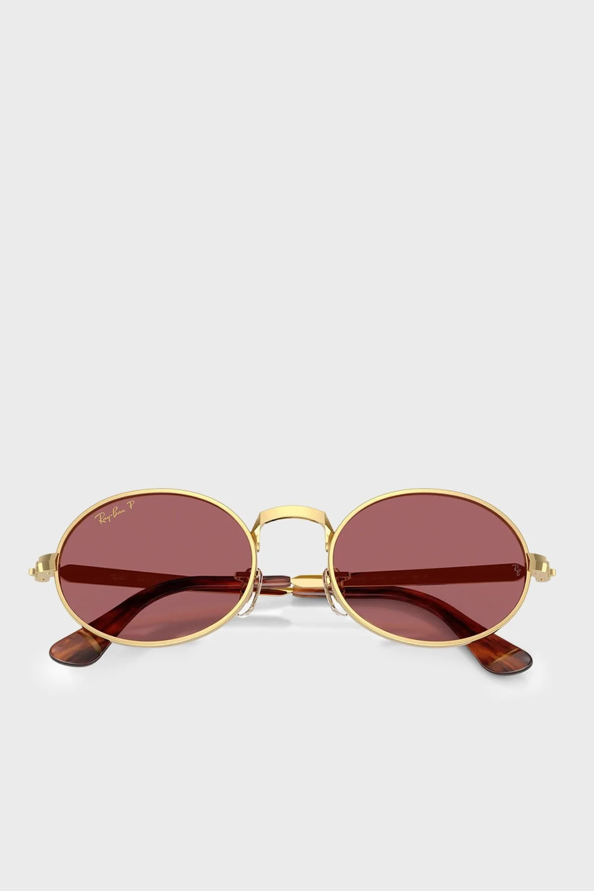 Rayban Logolu Güneş Unisex Gözlük 0RB3931 001AF 54 Altın - 3