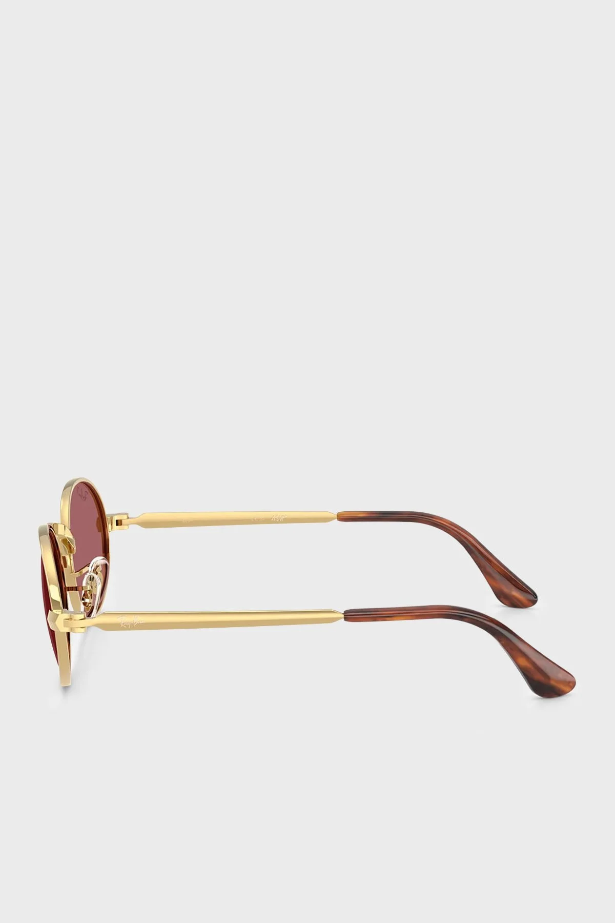Rayban Logolu Güneş Unisex Gözlük 0RB3931 001AF 54 Altın - 4