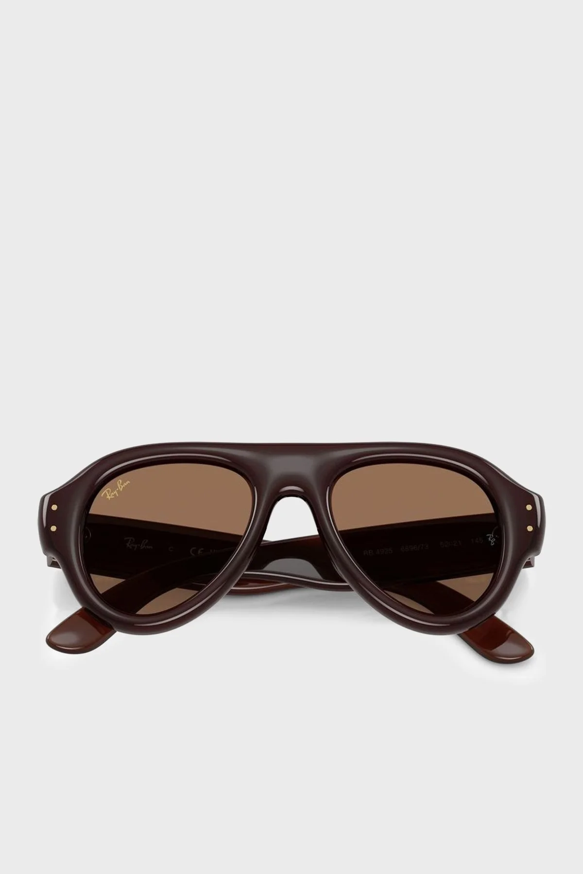 Rayban Logolu Güneş Unisex Gözlük 0RB4925 689673 52 KAHVE - 5