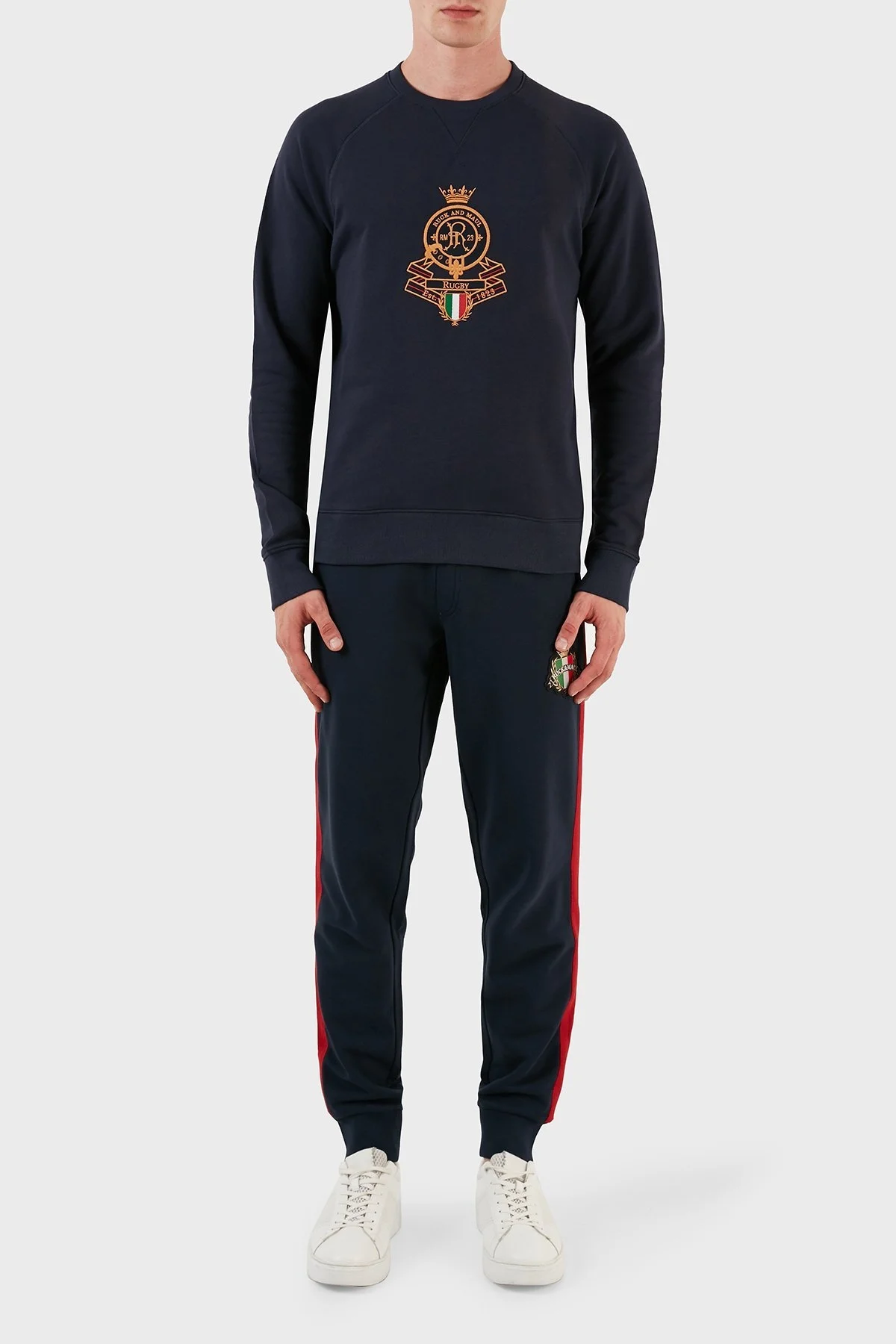 Ruck & Maul % 100 Pamuk Regular Fit Bisiklet Yaka Erkek Sweat RMM087000006 24292 LACİVERT - 5