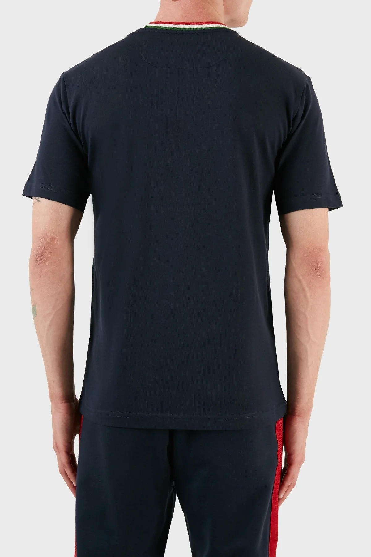 Ruck & Maul % 100 Pamuk Regular Fit Bisiklet Yaka Erkek T Shirt RMM03B000013 24666 LACİVERT - 2
