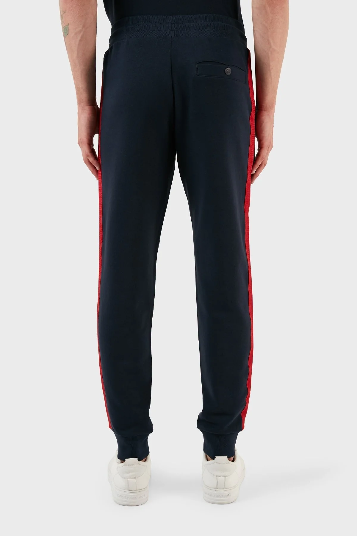 Ruck & Maul % 100 Pamuk Regular Fit Örme Jogger Erkek Pantolon RMM15B000006 24654 LACİVERT - 6