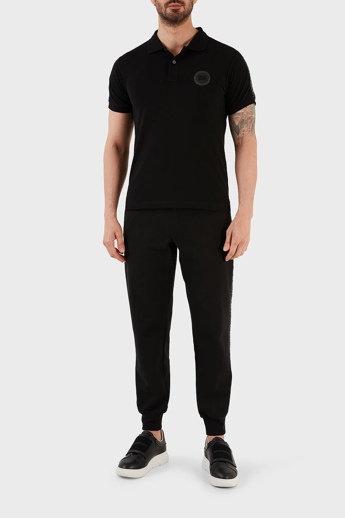 Ruck & Maul Belden Bağlamalı Regular Fit Pamuklu Örme Spor RMM151000003 23329 Erkek Pantolon RMM151000003 SİYAH - 1