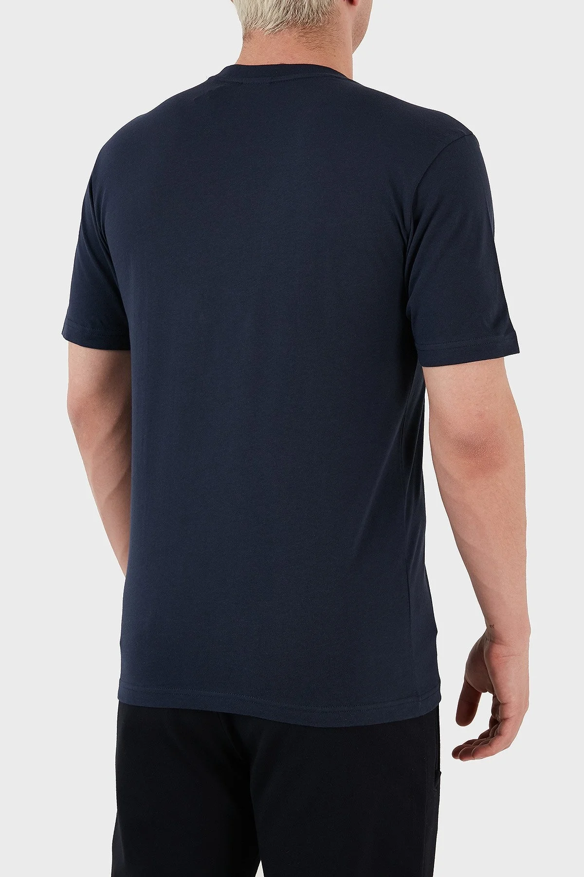 Ruck & Maul Bisiklet Yaka % 100 Pamuk Regular Fit Erkek T Shirt RMM031300010 LACİVERT - 4