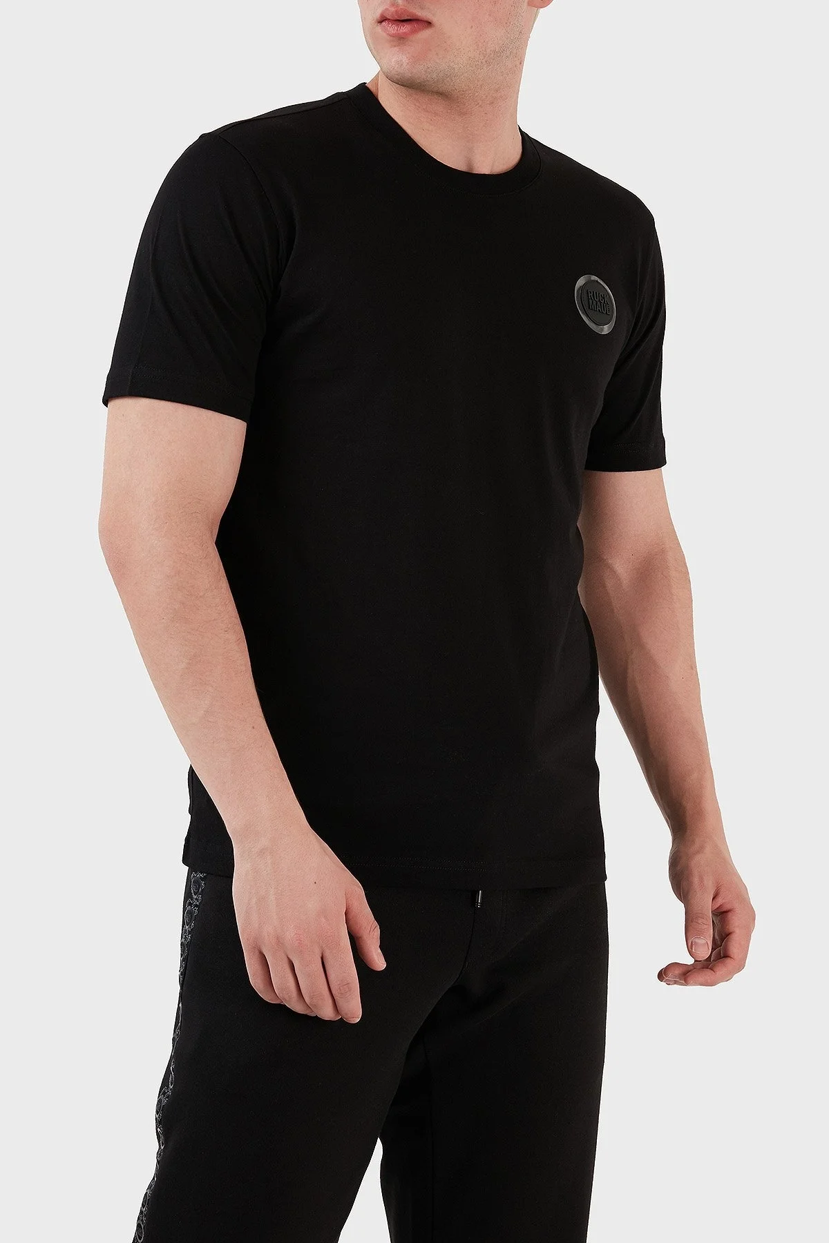 Ruck & Maul Bisiklet Yaka % 100 Pamuk Regular Fit Erkek T Shirt RMM031300010 SİYAH - 2